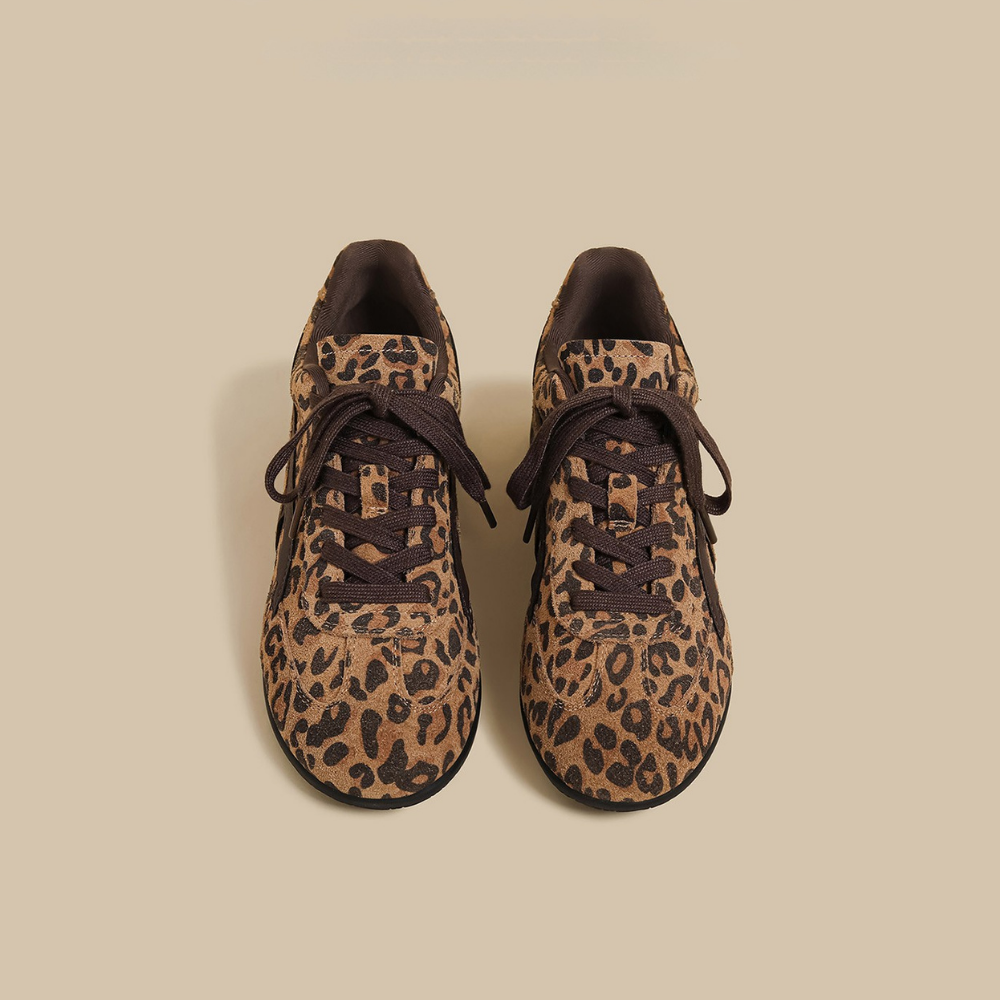 Leather Platform Trainer Shoes N185
