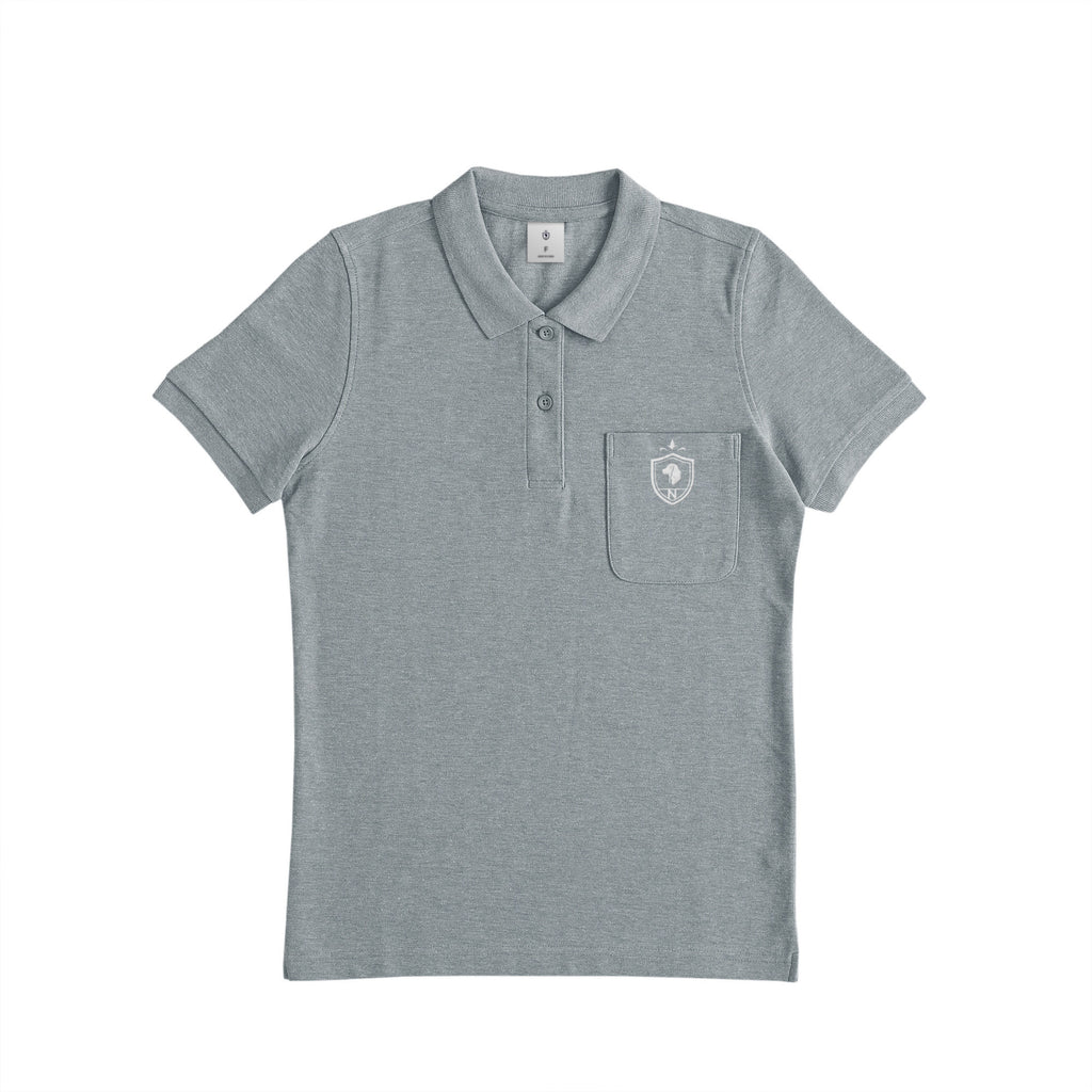 Crest Club Polo Shirt heather-gray image