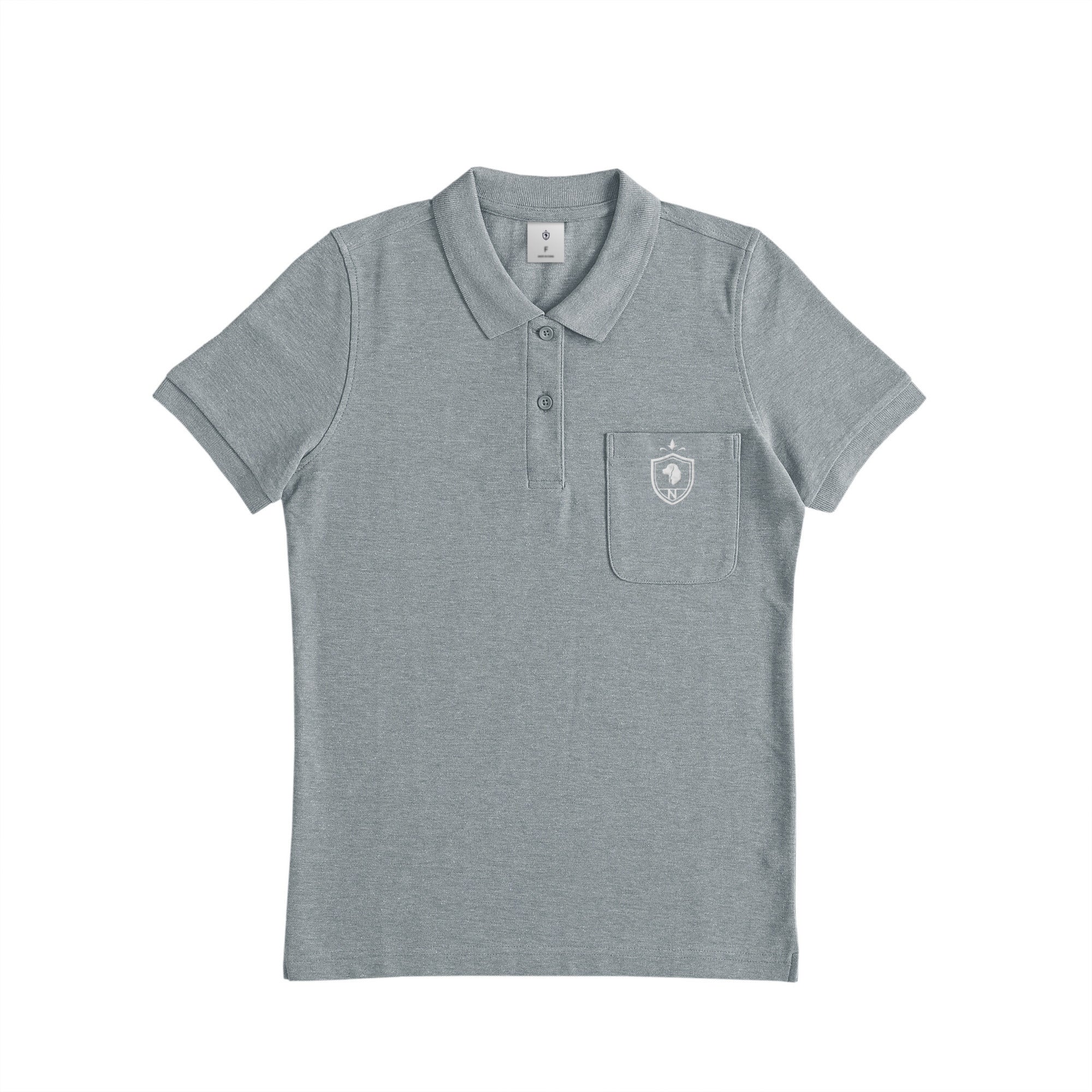 Crest Club Polo Shirt heather-gray image