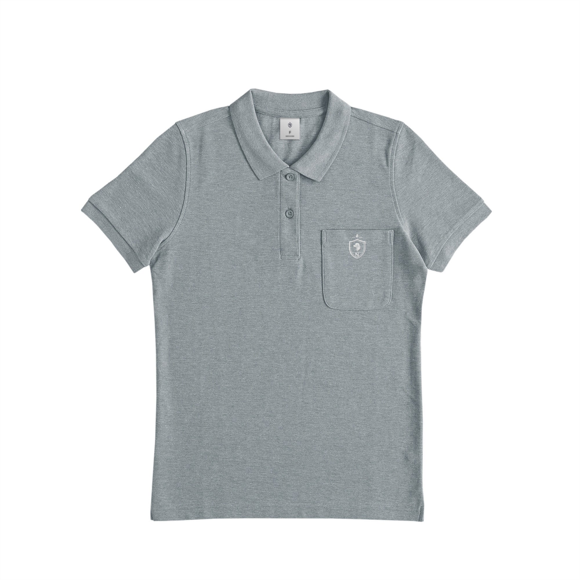 Crest Club Polo Shirt heather-gray image