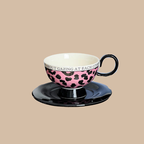 Ceramic Coffee Cup & Saucer Set N119