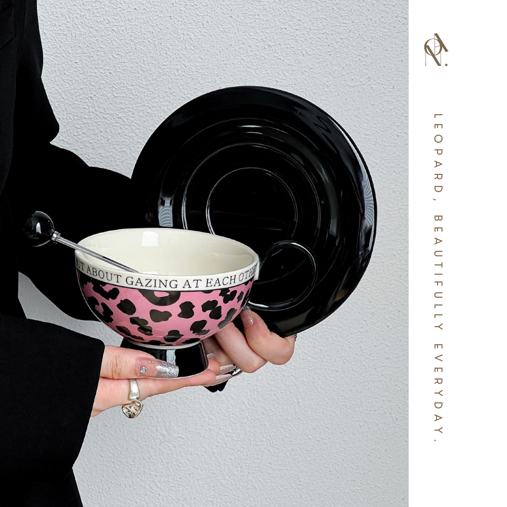 Ceramic Coffee Cup & Saucer Set N119