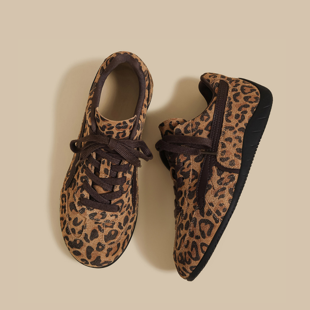 Leather Platform Trainer Shoes N185