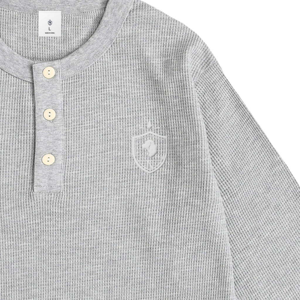 Waffle Henley L/S  gray image