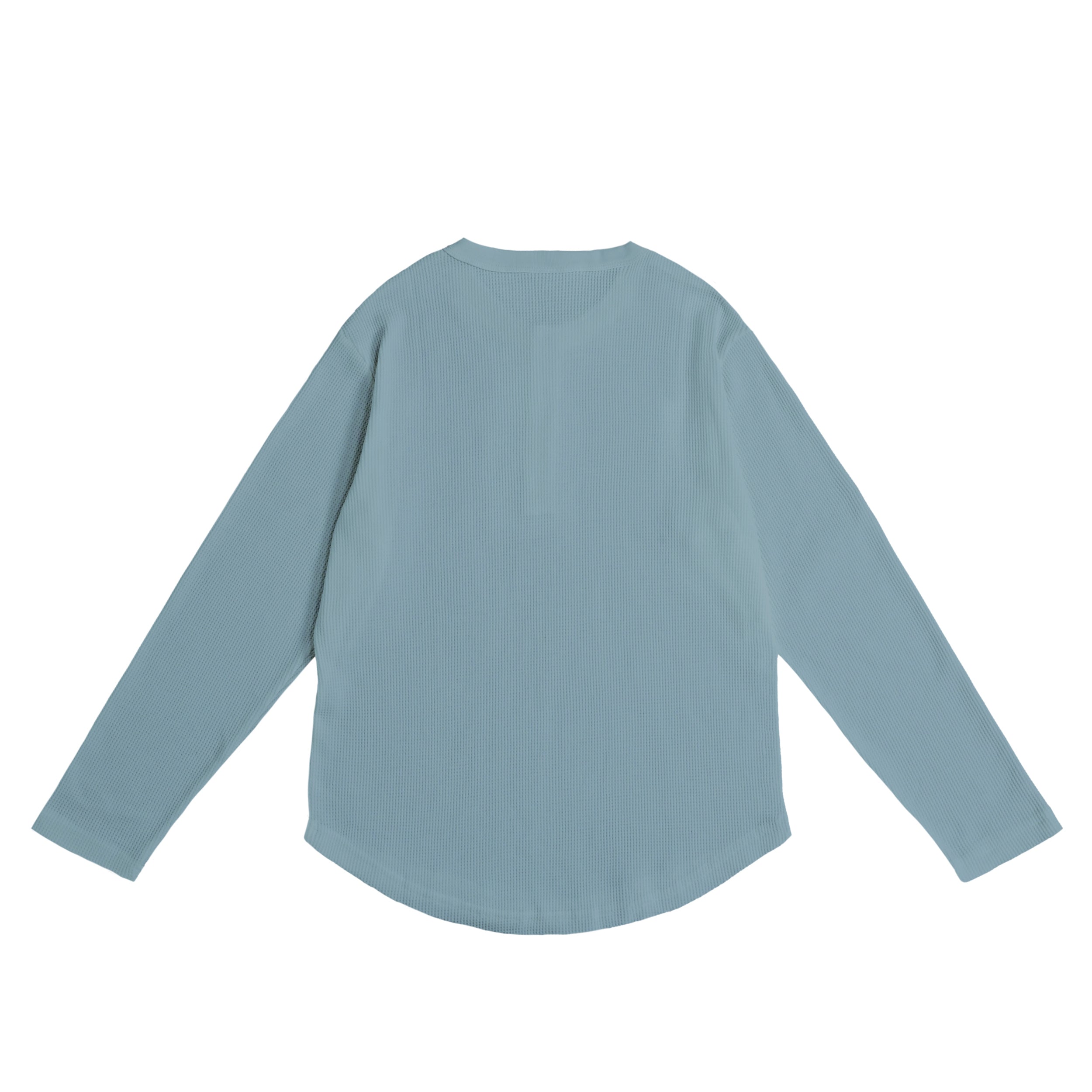 Waffle Henley L/S  smoky-blue image