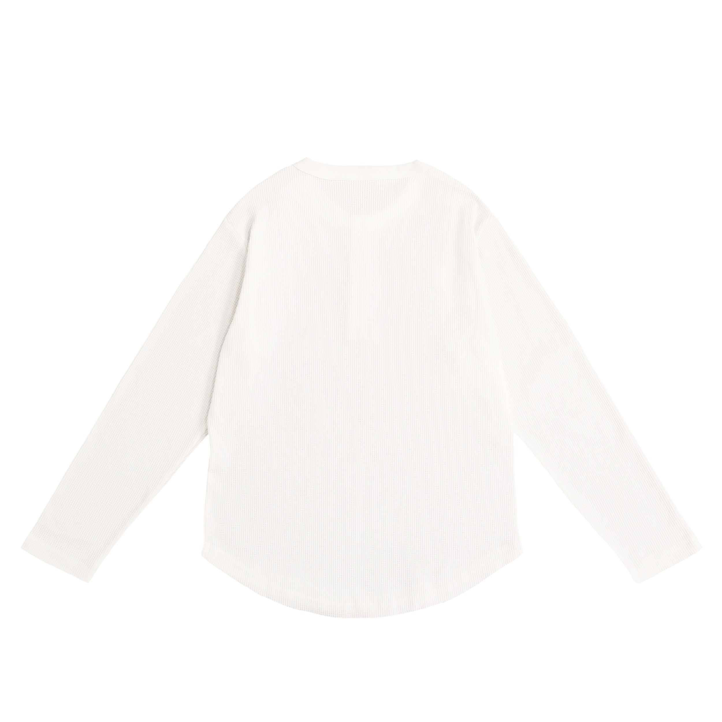 Waffle Henley L/S  white image