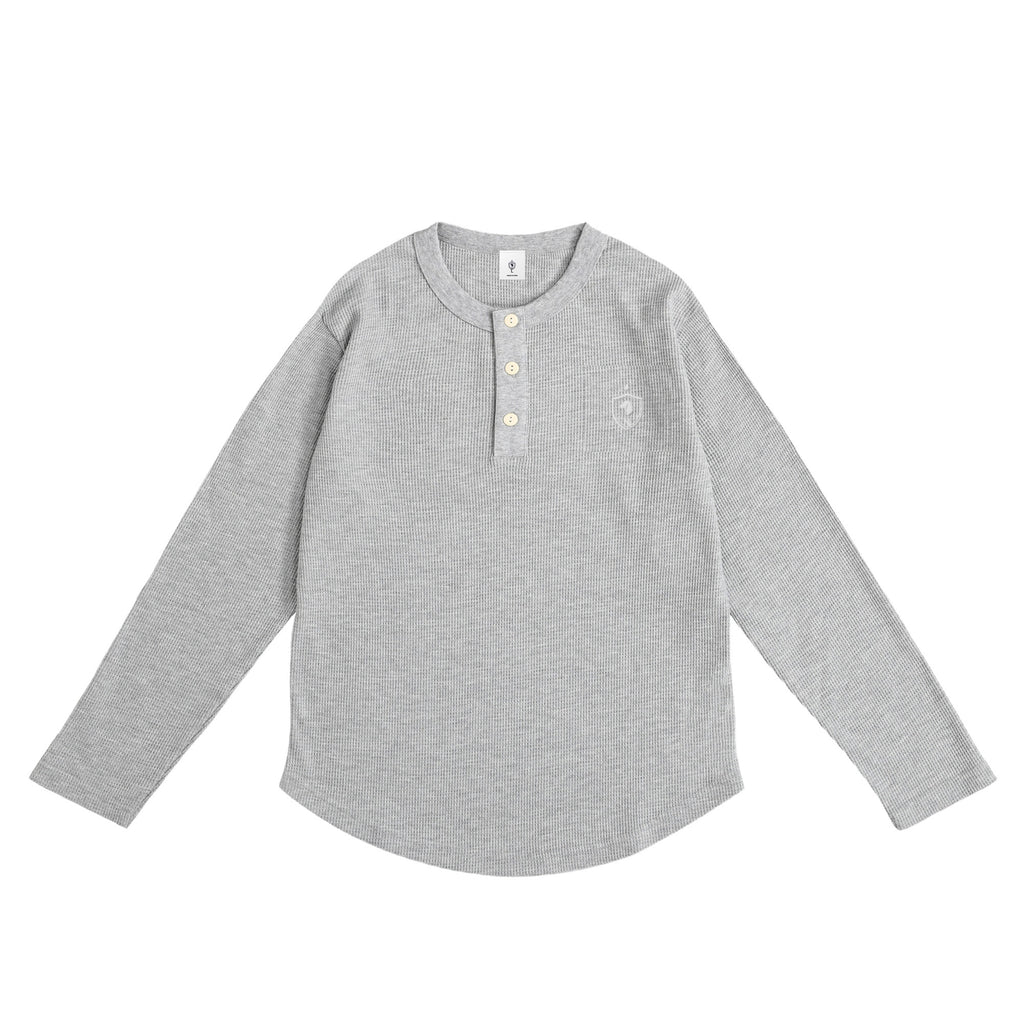 Waffle Henley L/S gray image