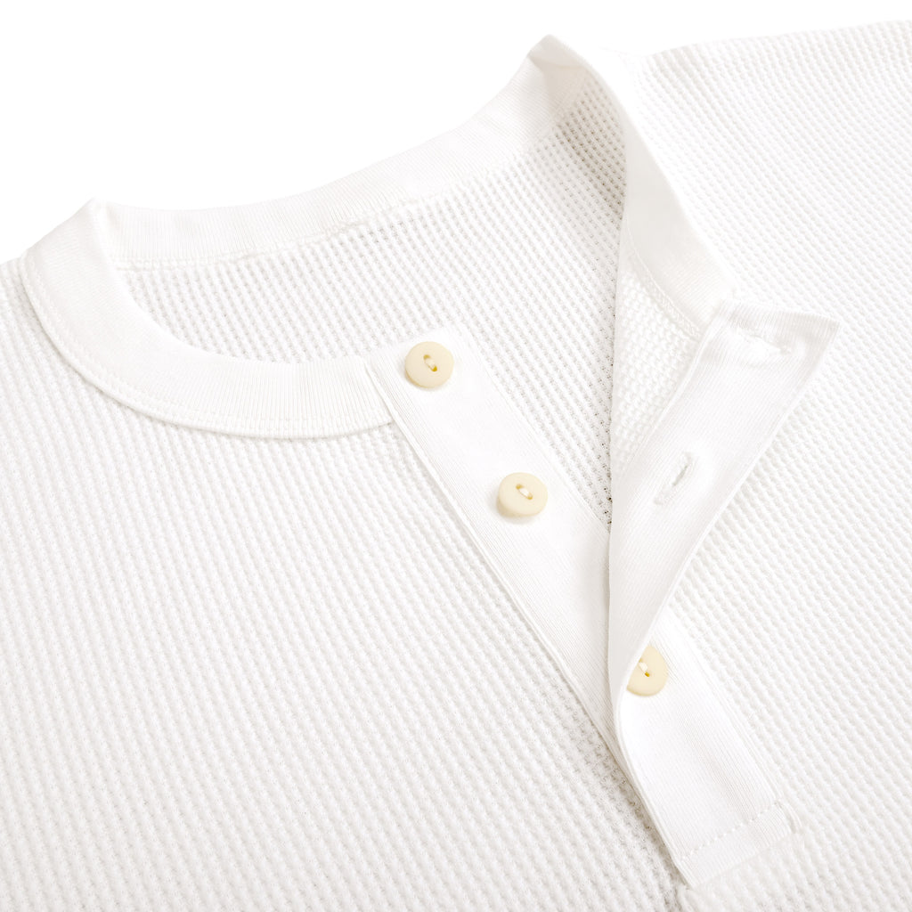 Waffle Henley L/S white image