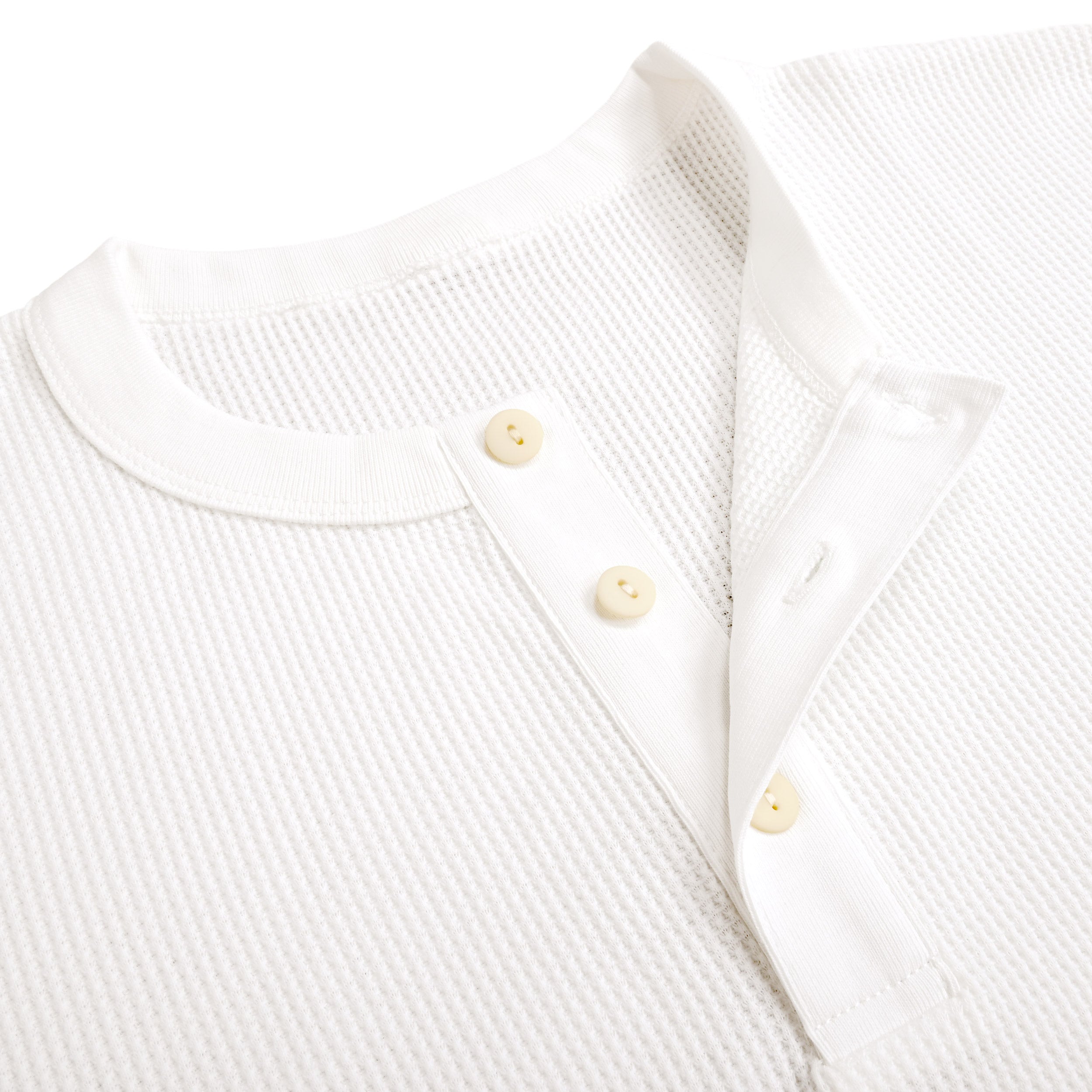 Waffle Henley L/S white image
