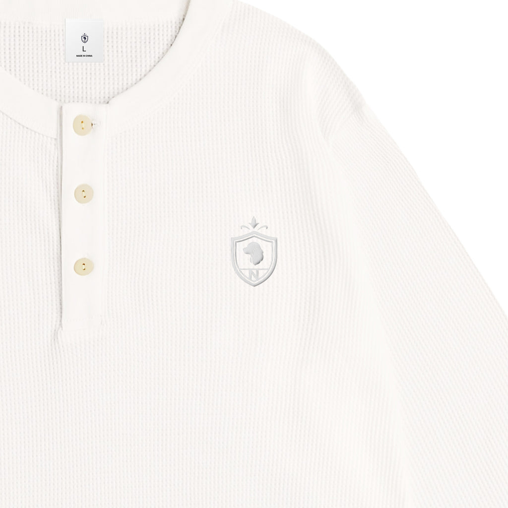 Waffle Henley L/S white image