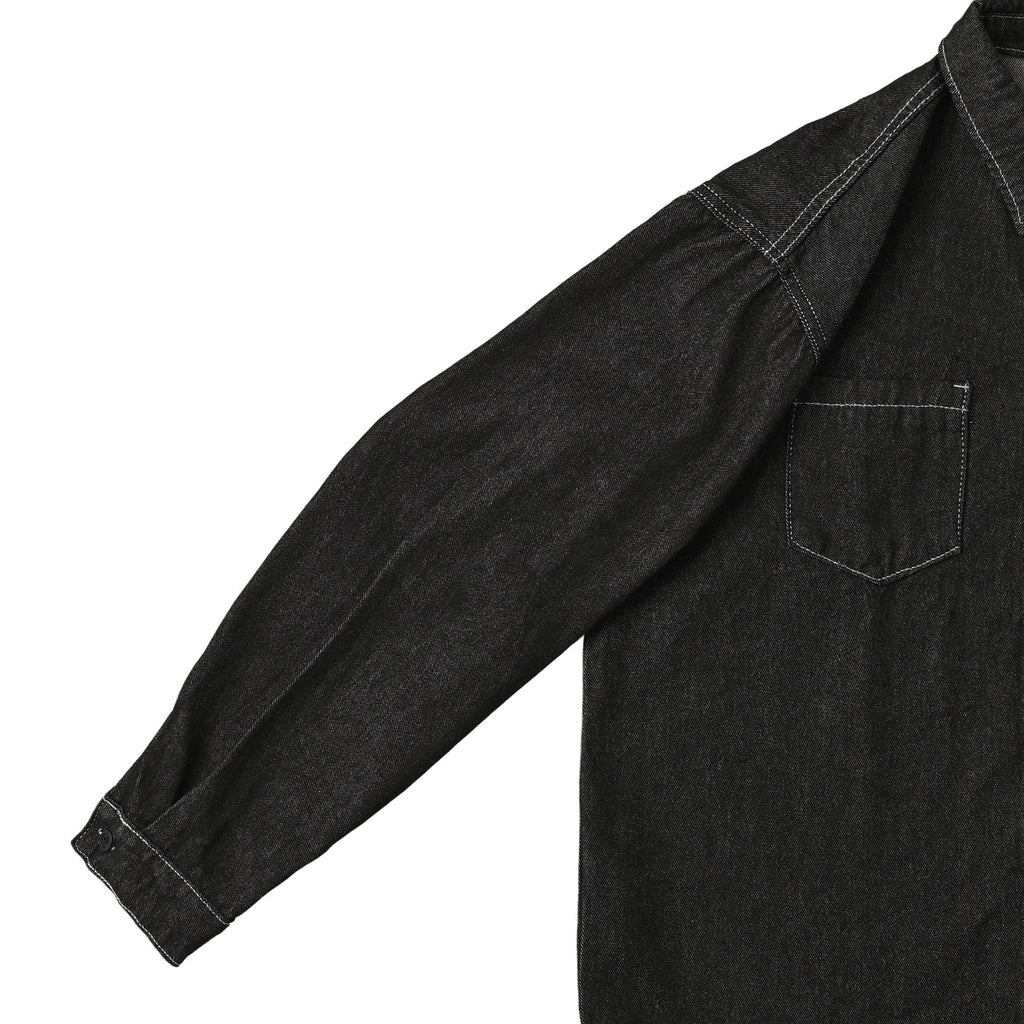 Washed Denim Shirt【3color】 black image
