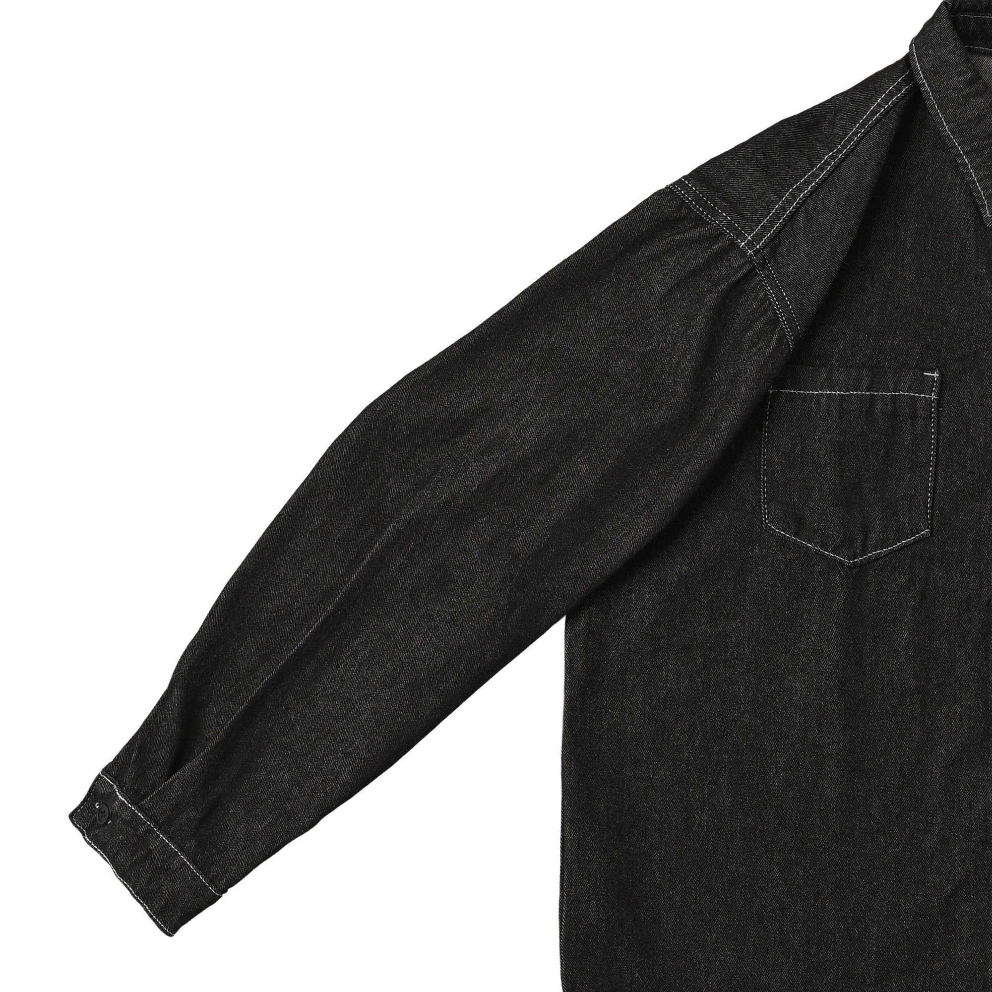 Washed Denim Shirt【3color】 black image