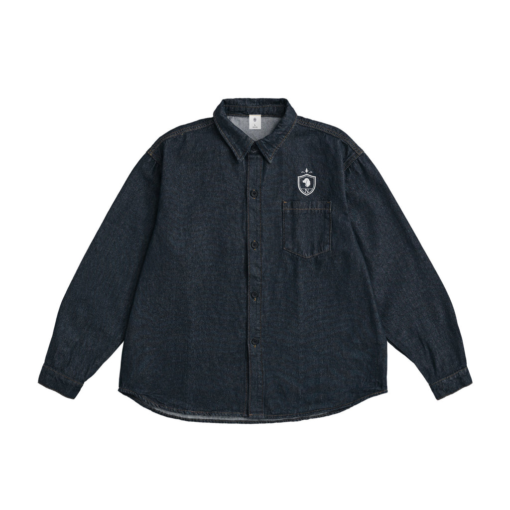 Washed Denim Shirt【3color】 indigo image