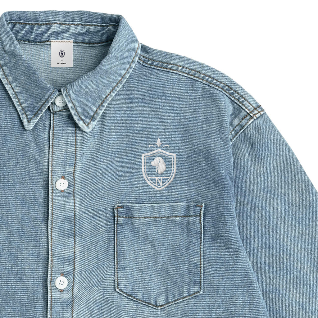 Washed Denim Shirt【3color】 light-blue image