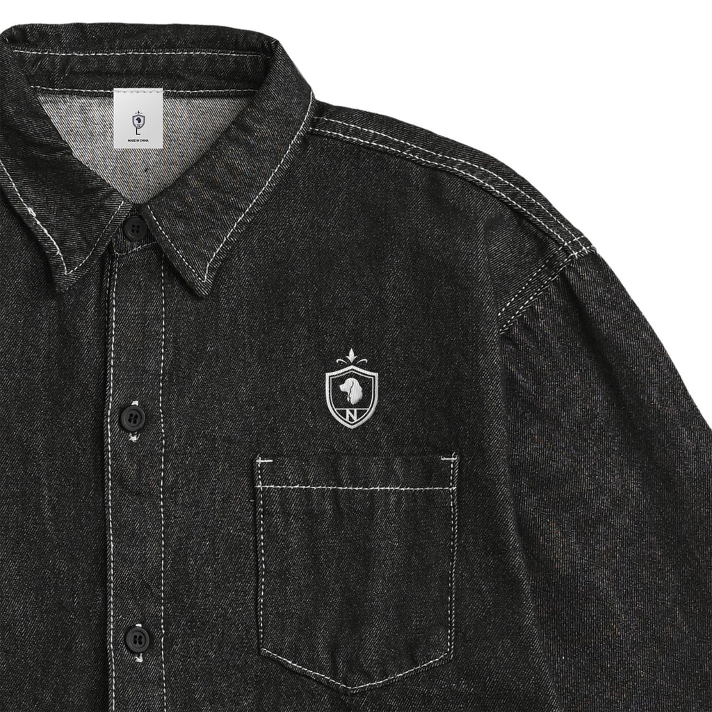 Washed Denim Shirt black image