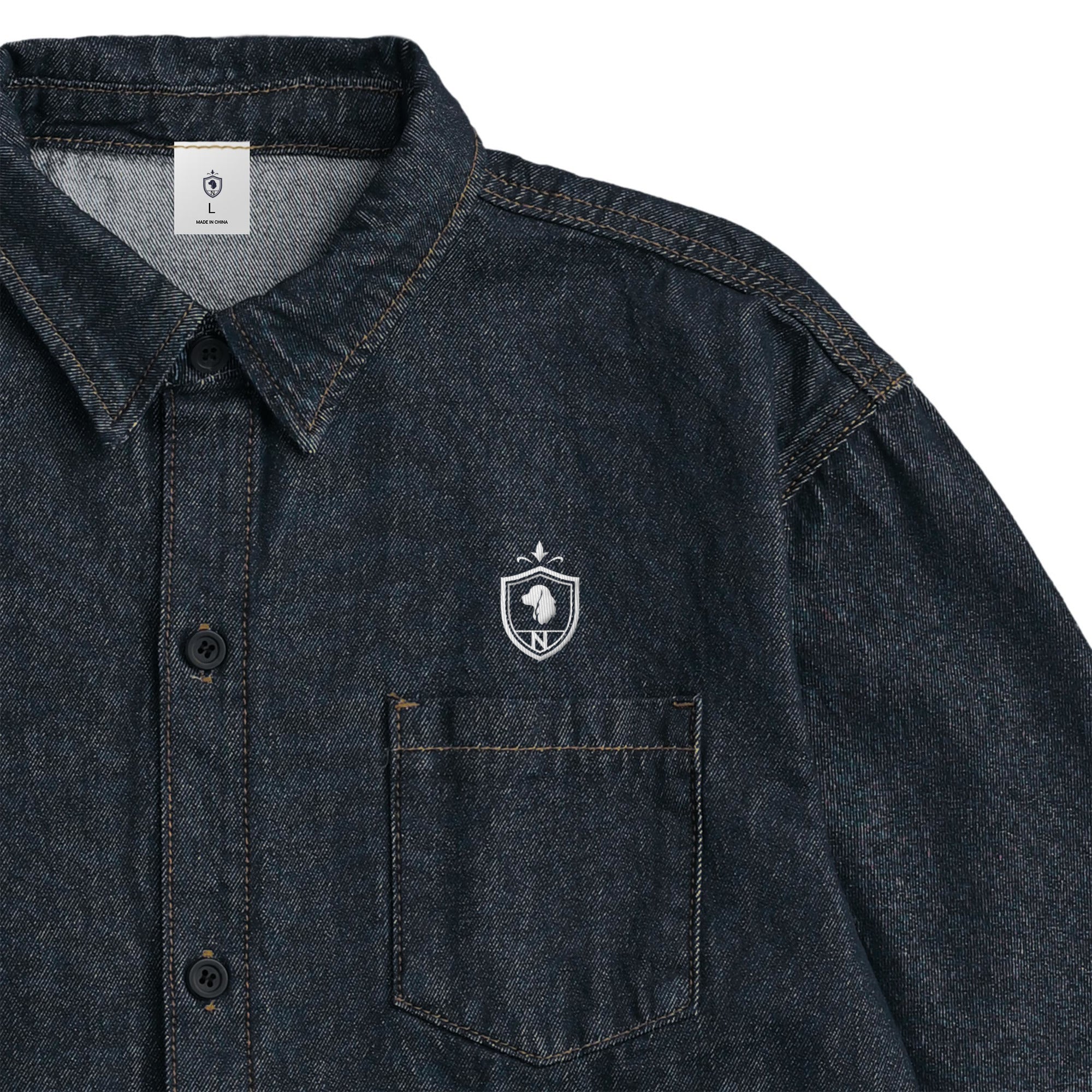 Washed Denim Shirt indigo image