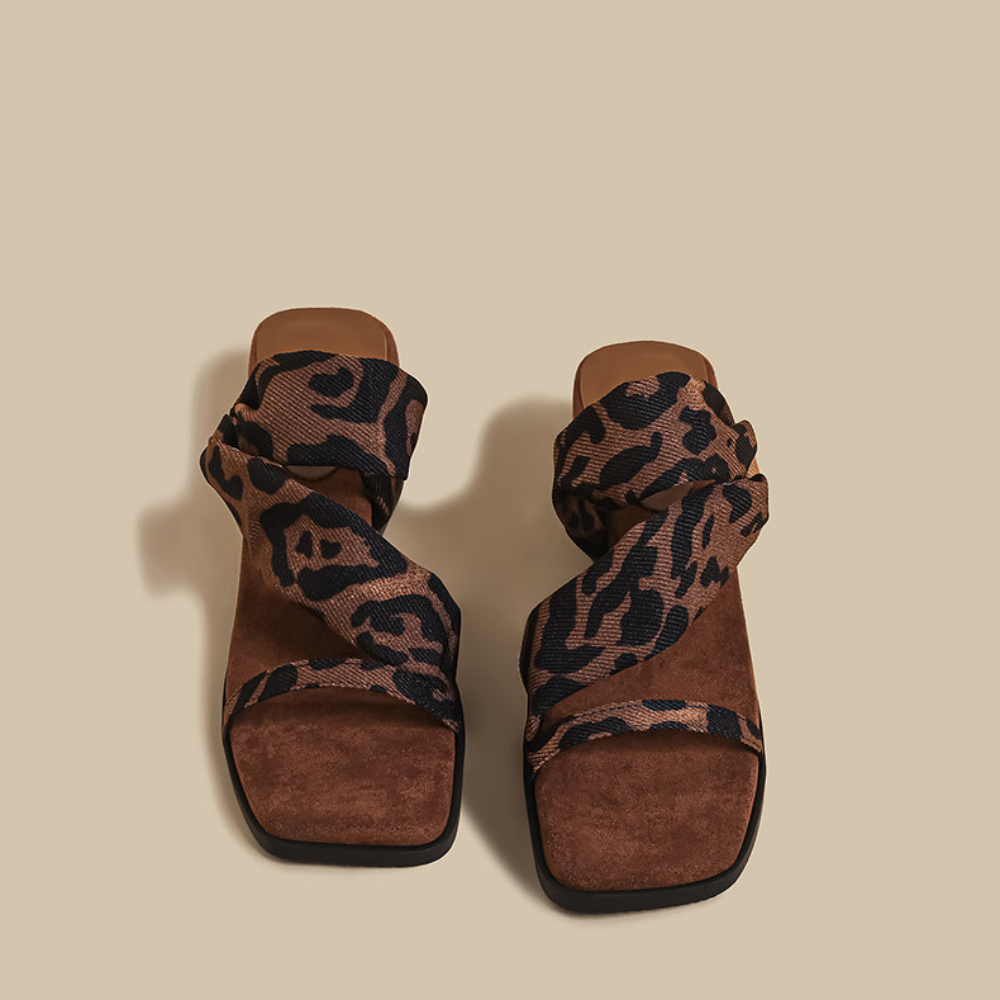 Noir Twist Sandals  N116