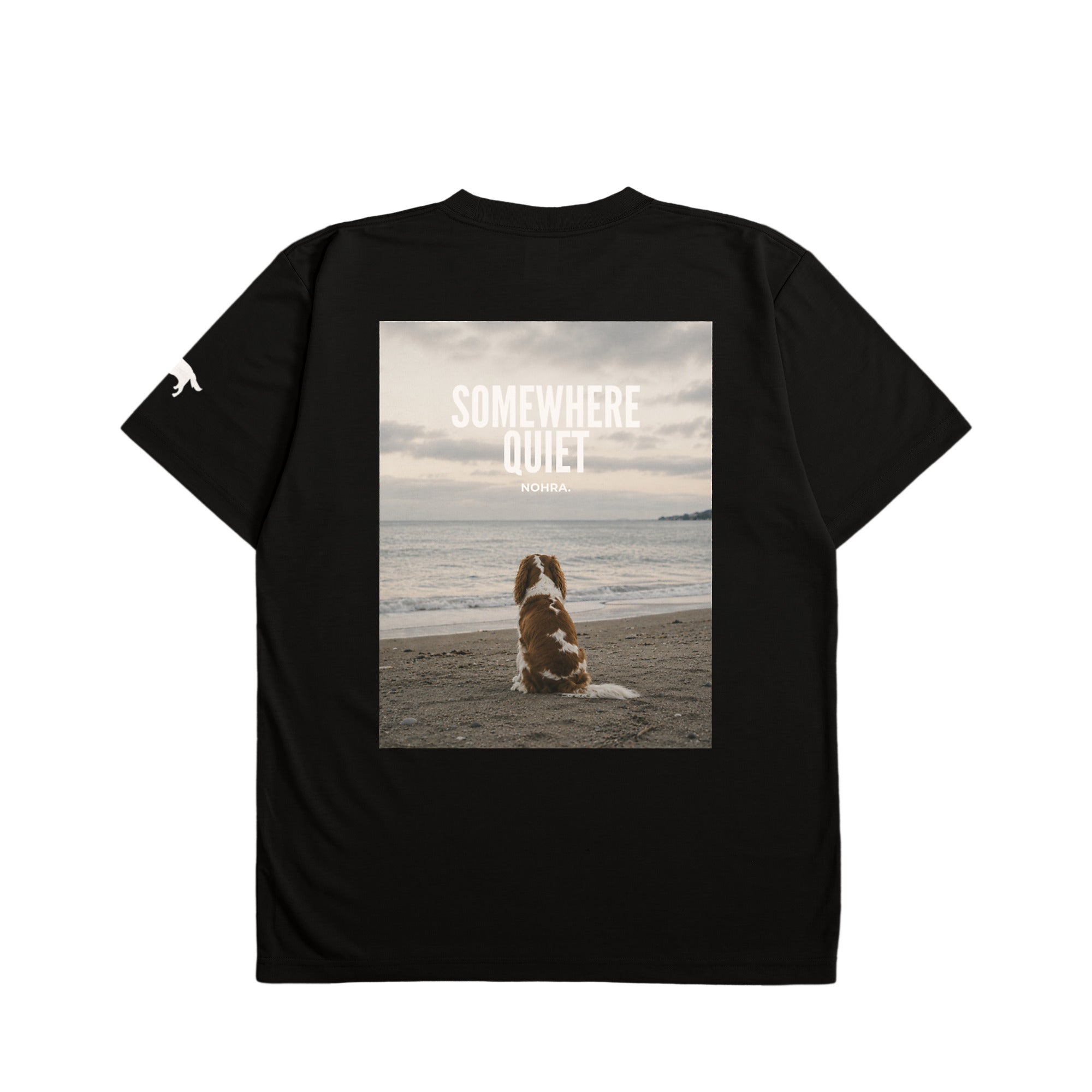 Somewhere Quiet Tee（サムウェア クワイエット Tee） black image