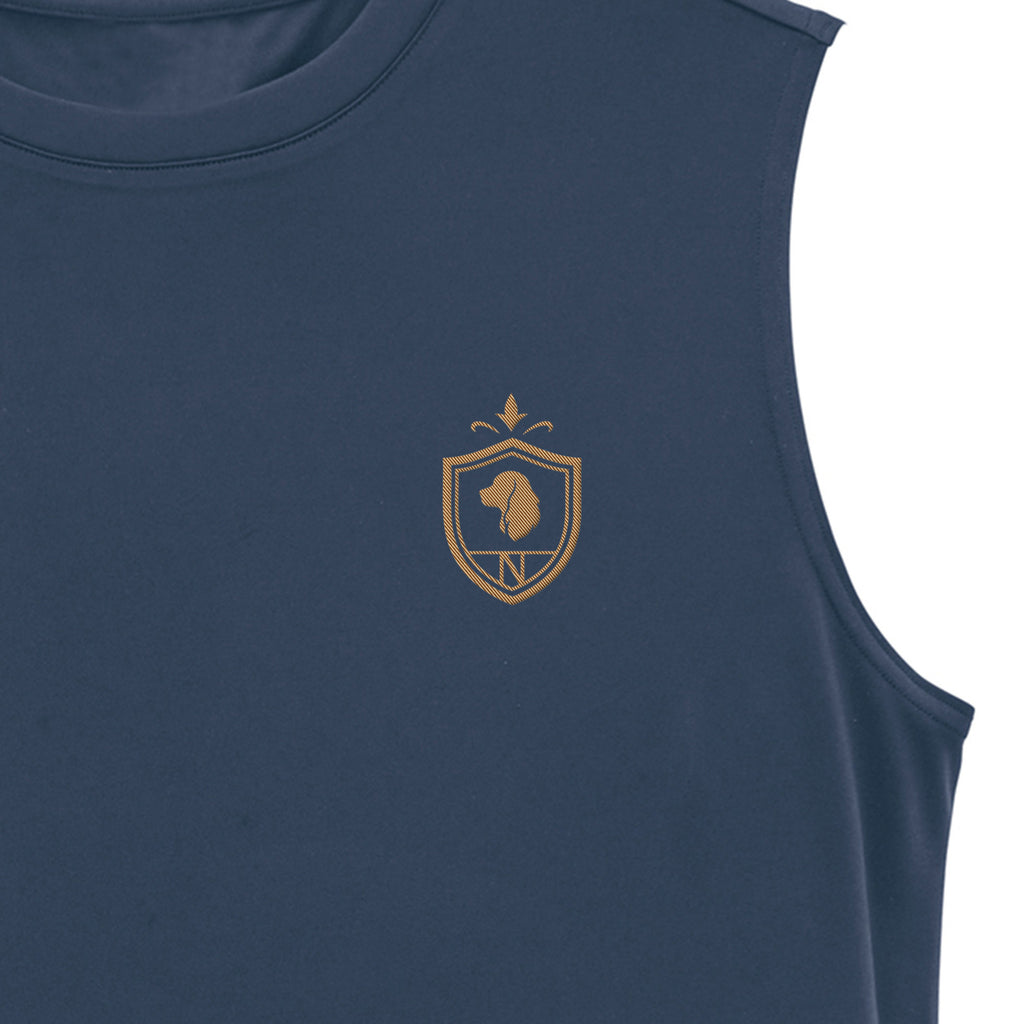 Crest Active Sleeveless Tee【4colors】 grayish-blue image