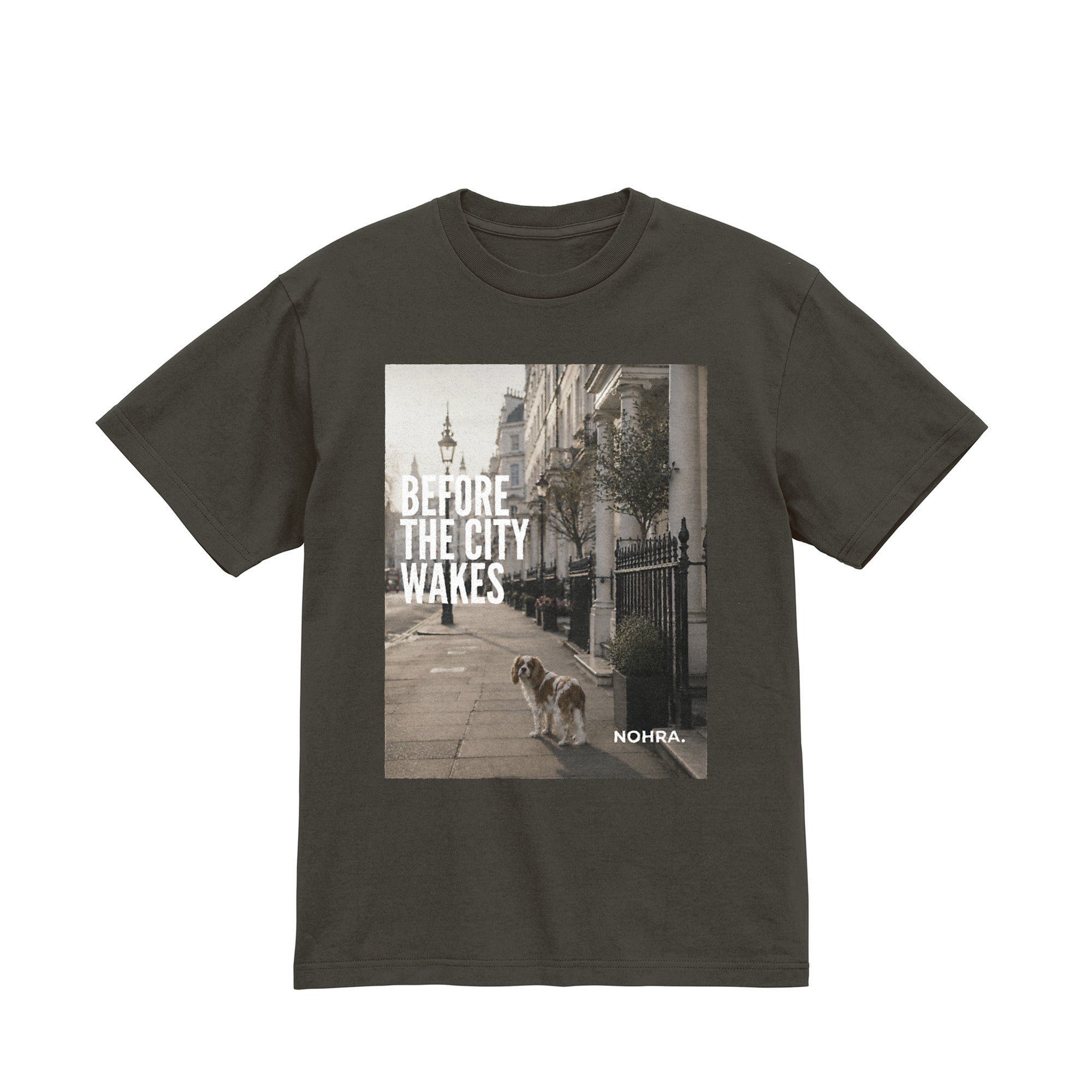 Before the City Wakes Tee sumi image