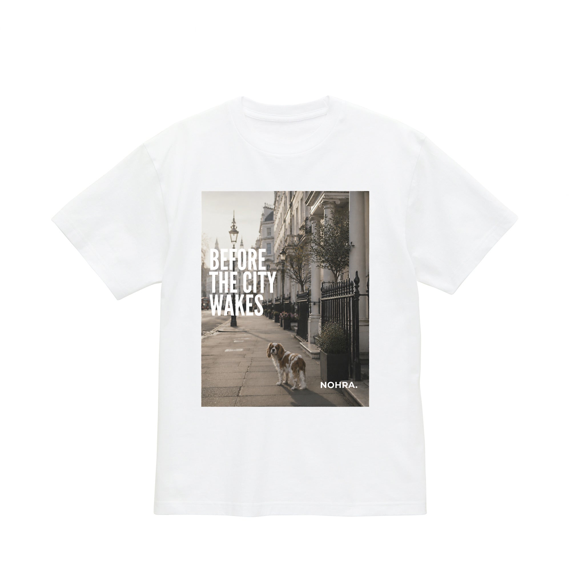 Before the City Wakes Tee white image