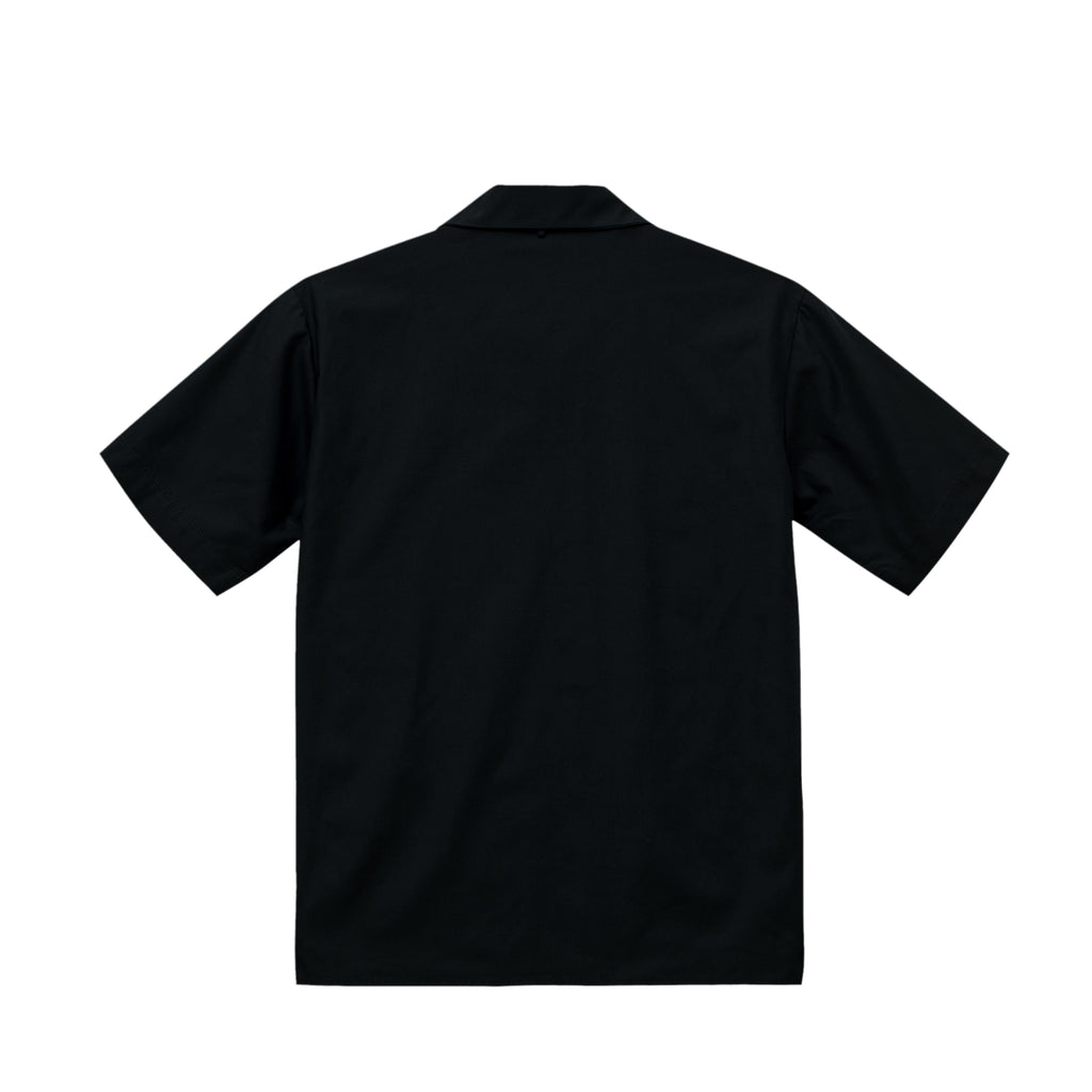 Crest Open Collar Shirt【2colors】 black image