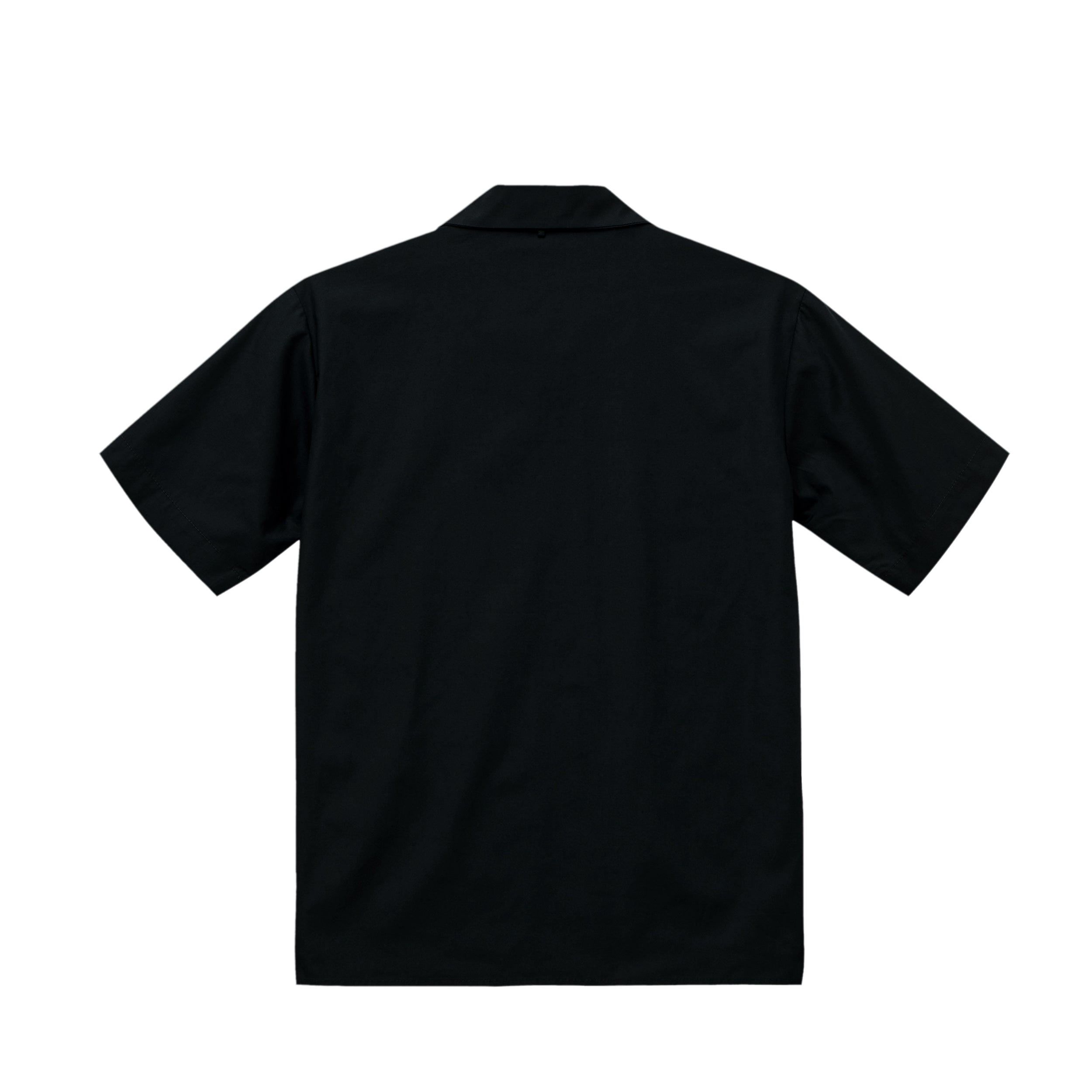 Crest Open Collar Shirt【2colors】 black image