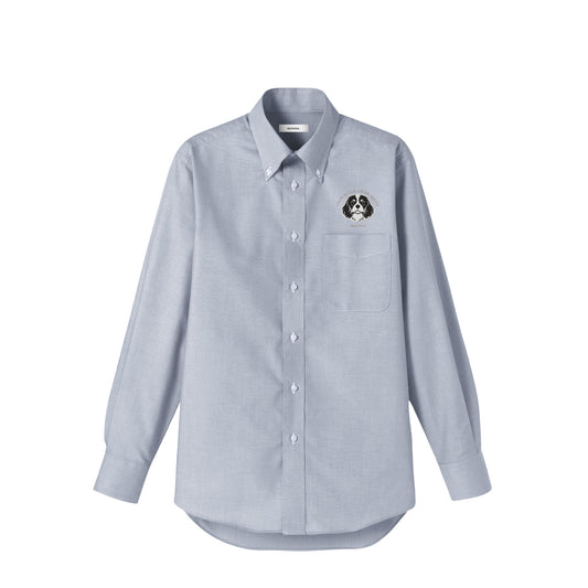 Big logoオックスフォード長袖シャツ gray image