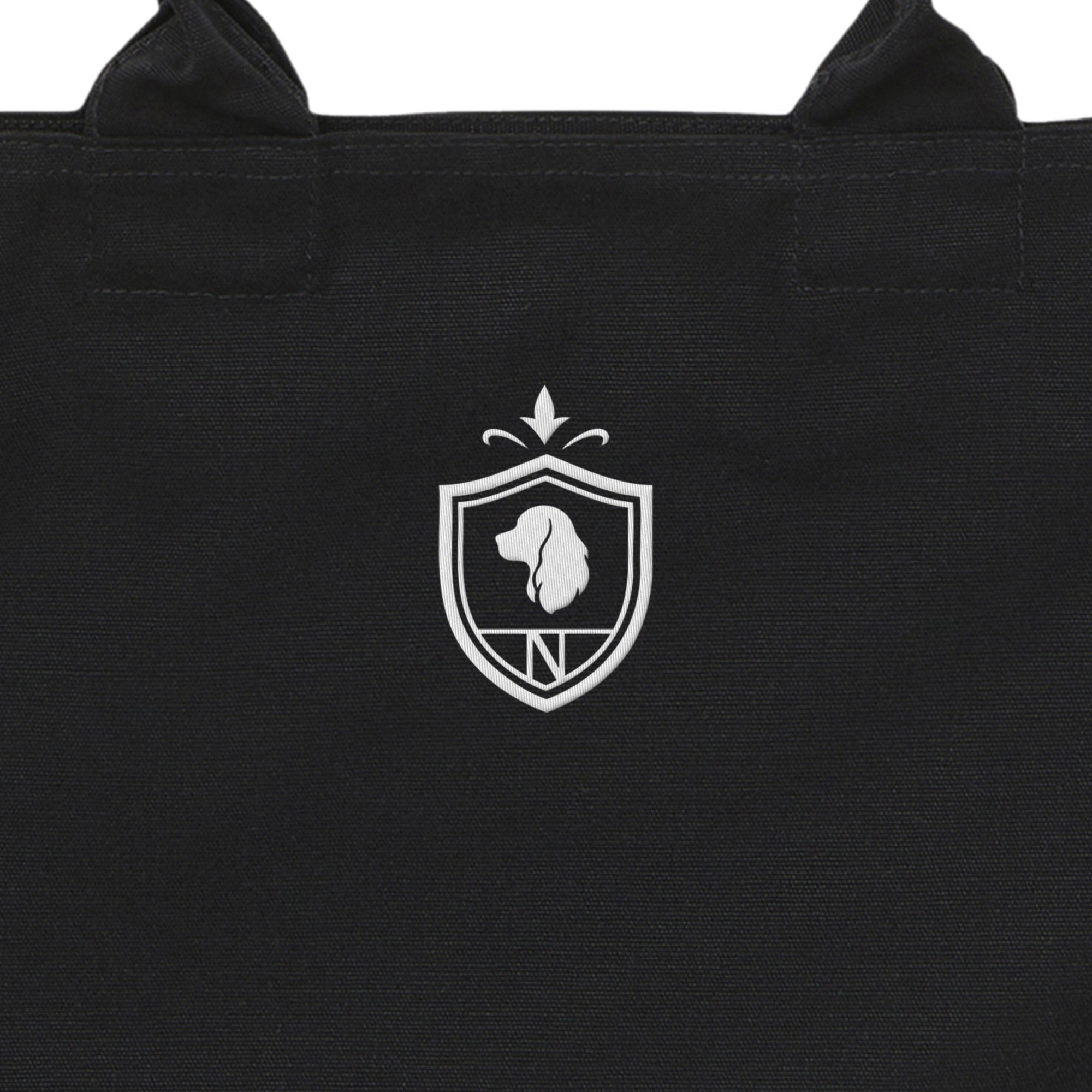 Crest Zip Tote Bag【3colors】 black image