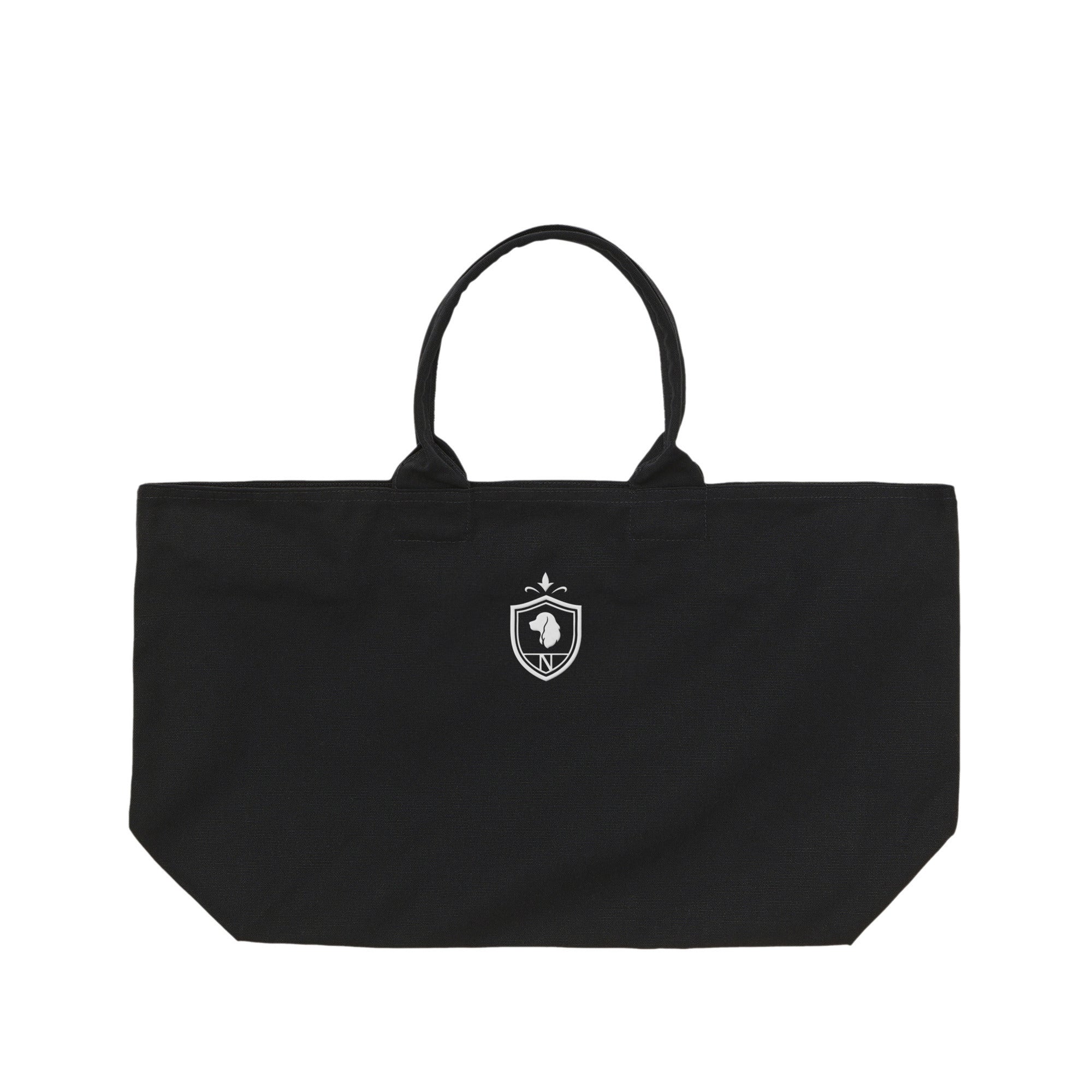 Crest Zip Tote Bag【3colors】 black image