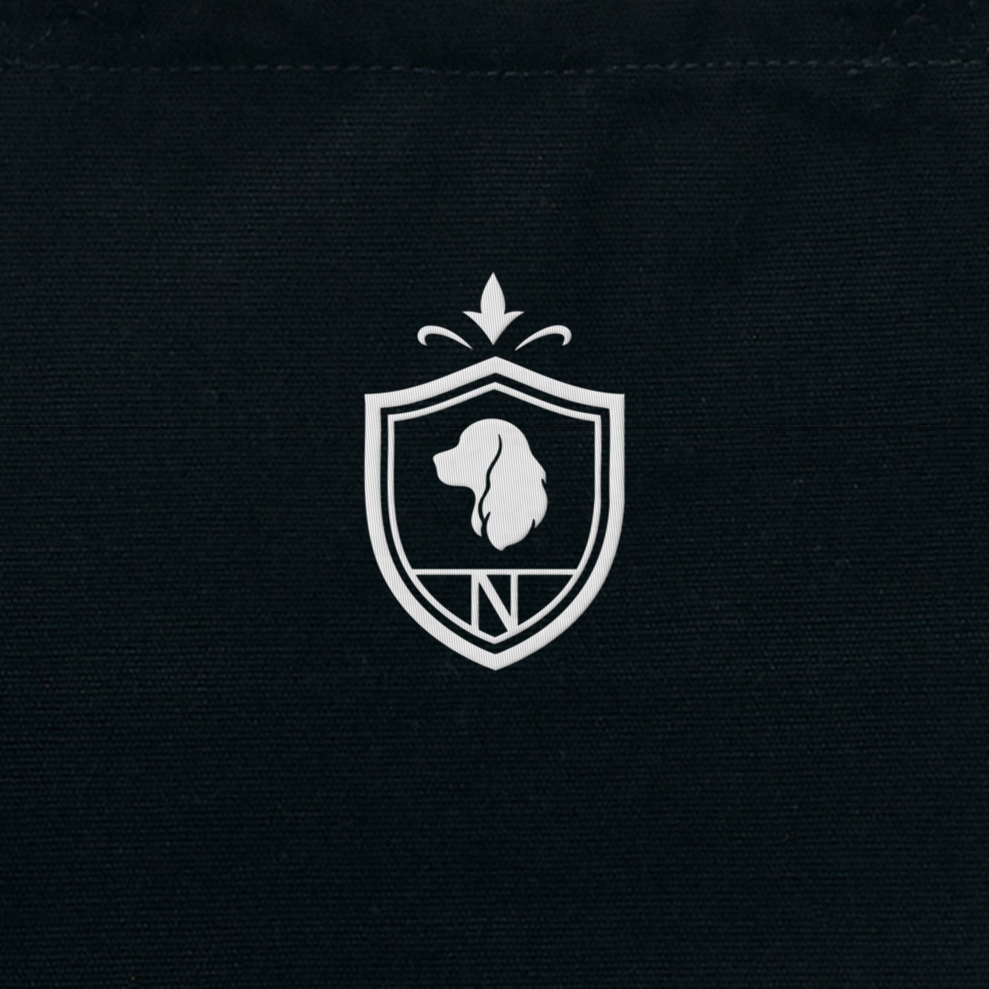 Crest Canvas mini Tote  black image