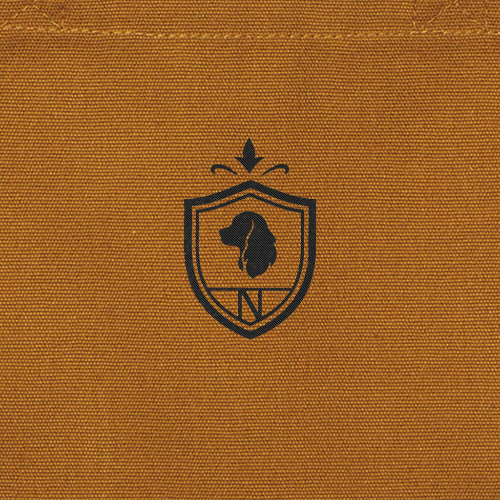 Crest Canvas mini Tote  camel image