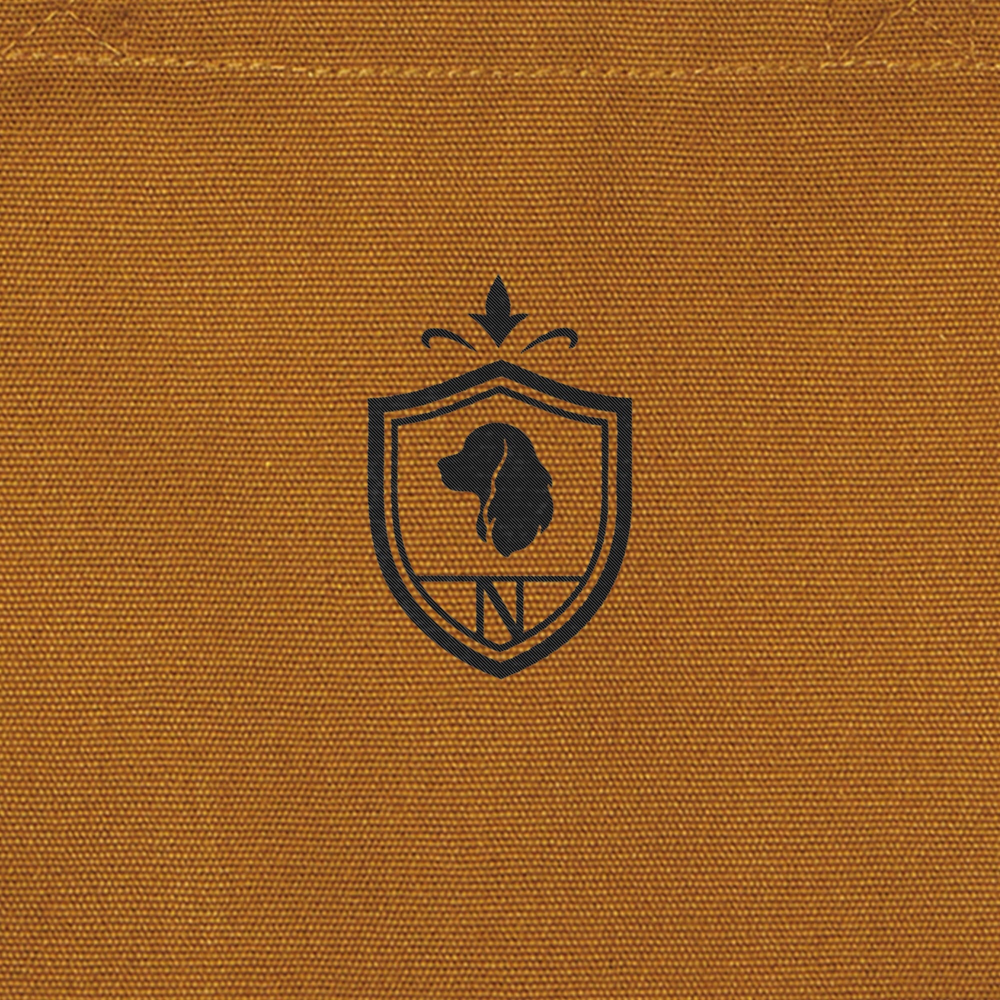 Crest Canvas mini Tote  camel image