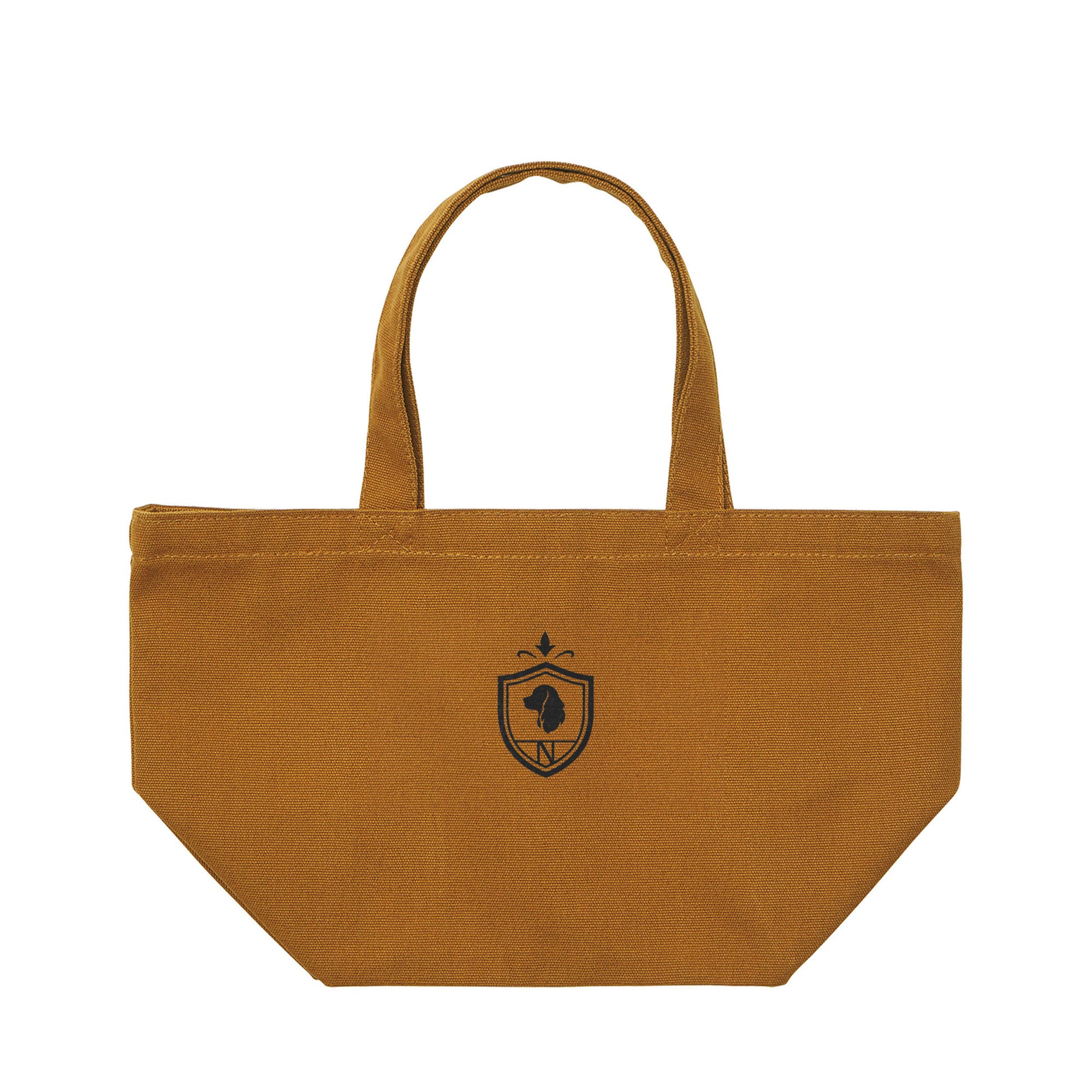 Crest Canvas mini Tote  camel image