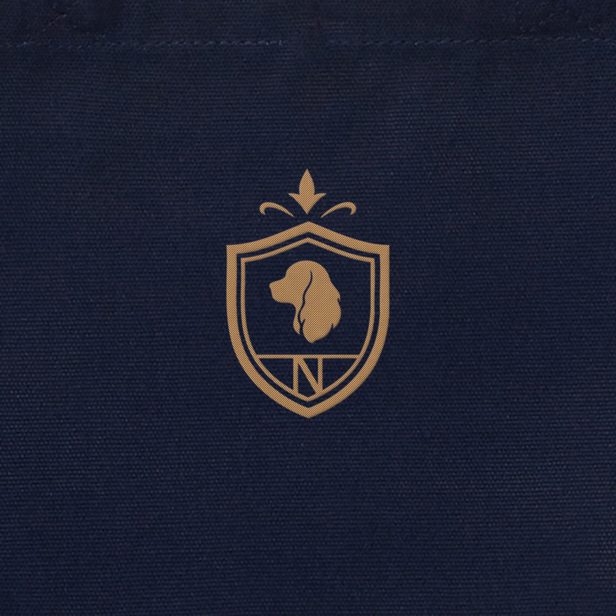 Crest Canvas mini Tote  navy image