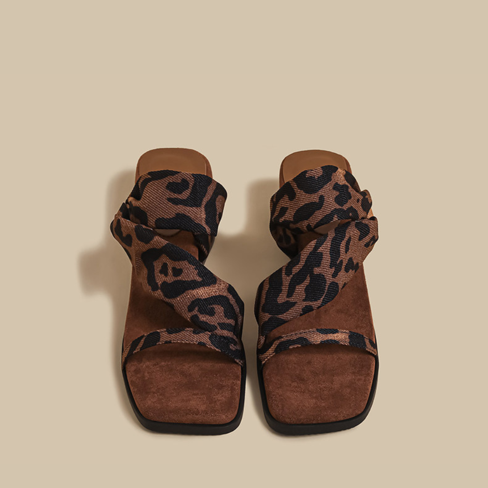 Noir Twist Sandals  N116