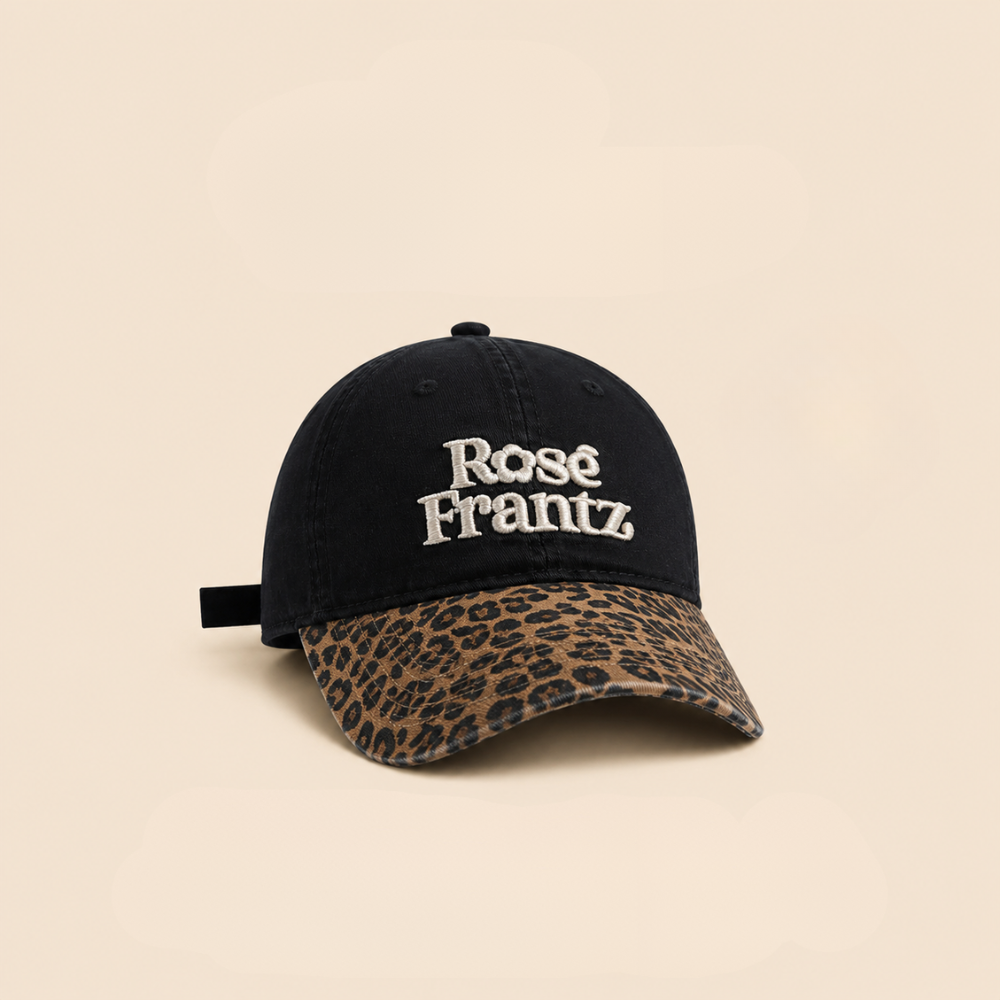 Urban Leopard Embroidery Cap　N198