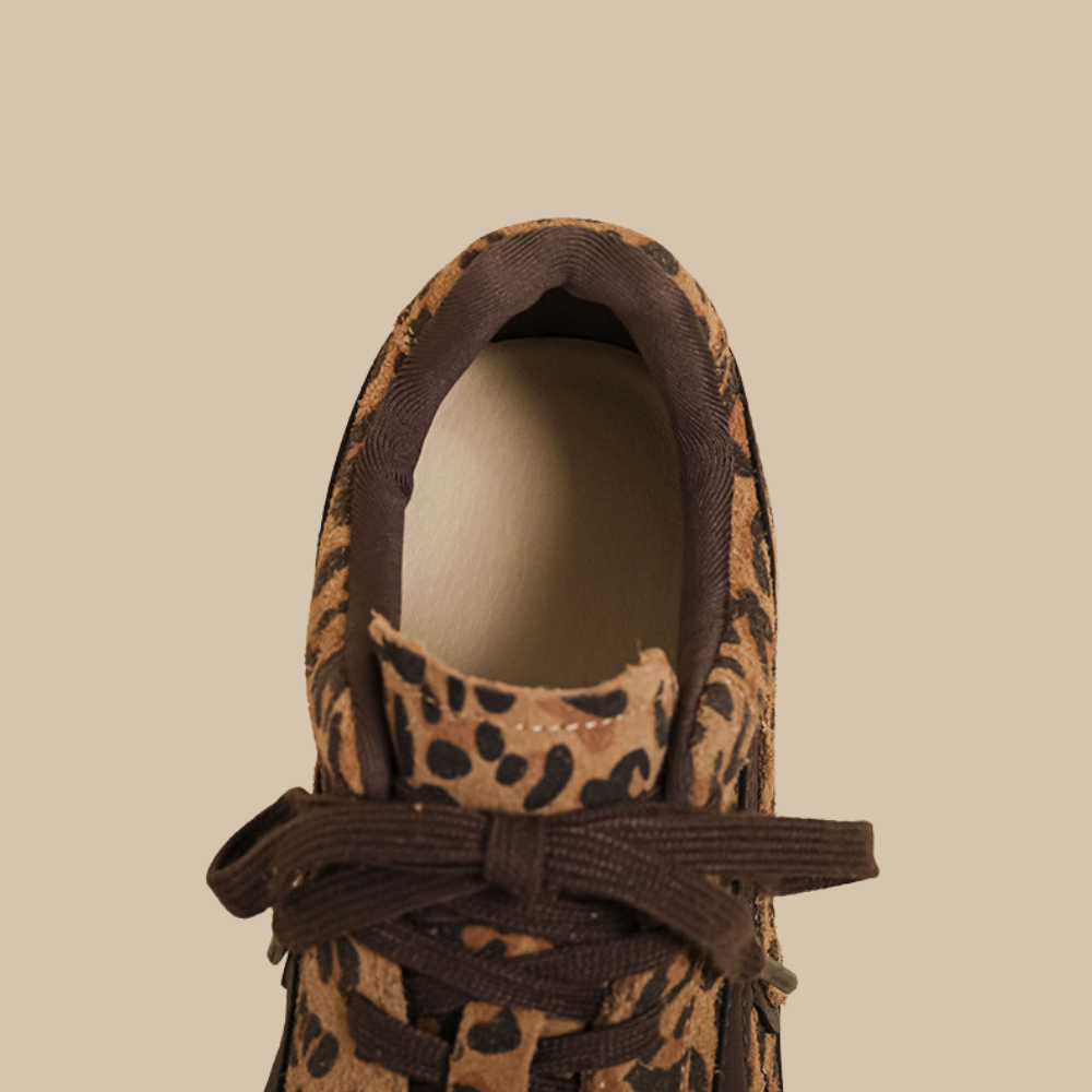 Leather Platform Trainer Shoes N185