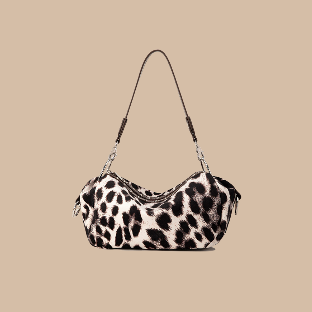 Half-Moon Suede Shoulder Bag N170