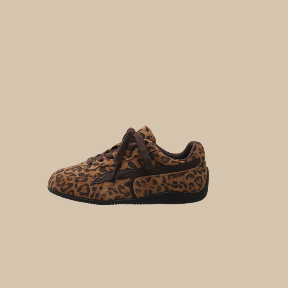 Leather Platform Trainer Shoes N185