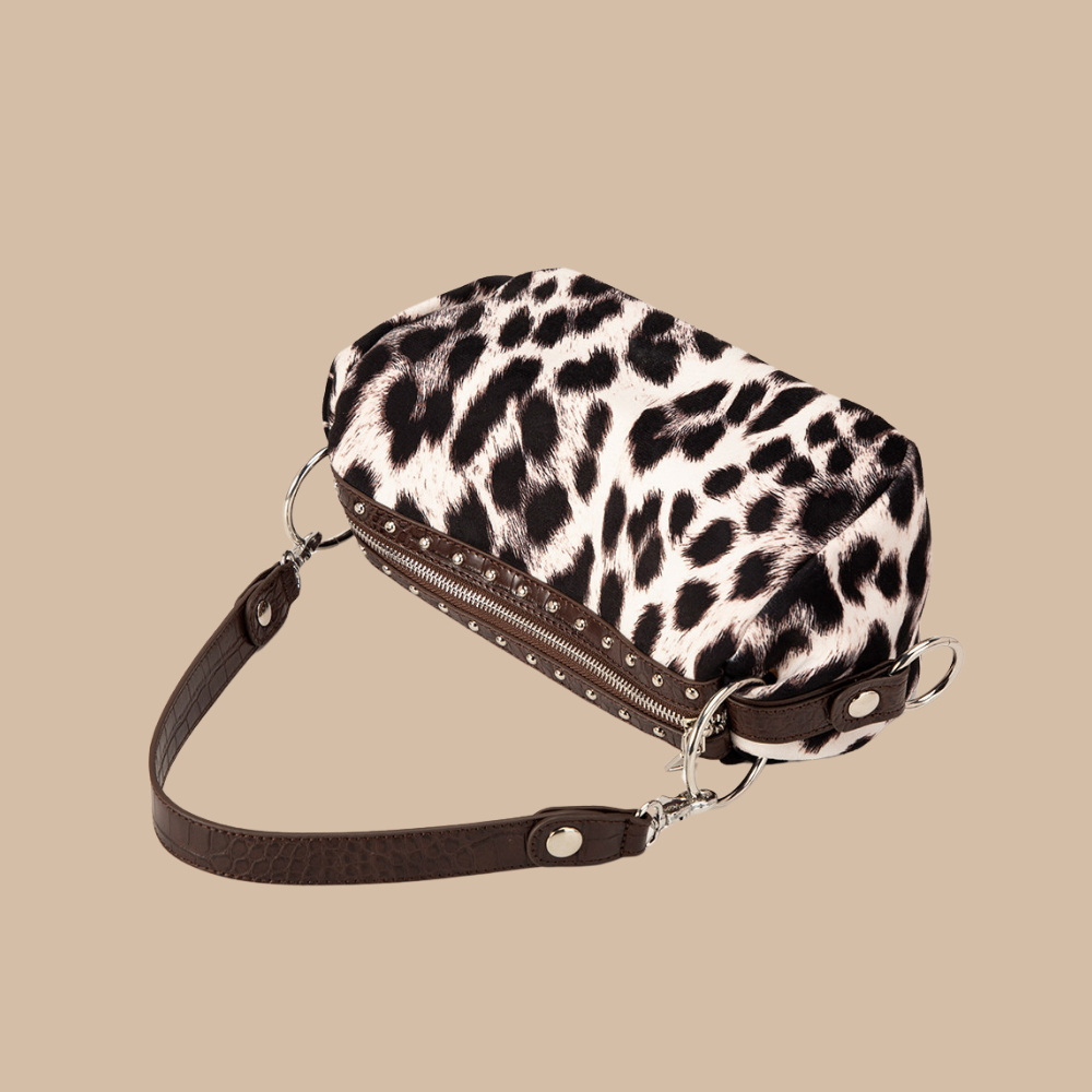 Half-Moon Suede Shoulder Bag N170