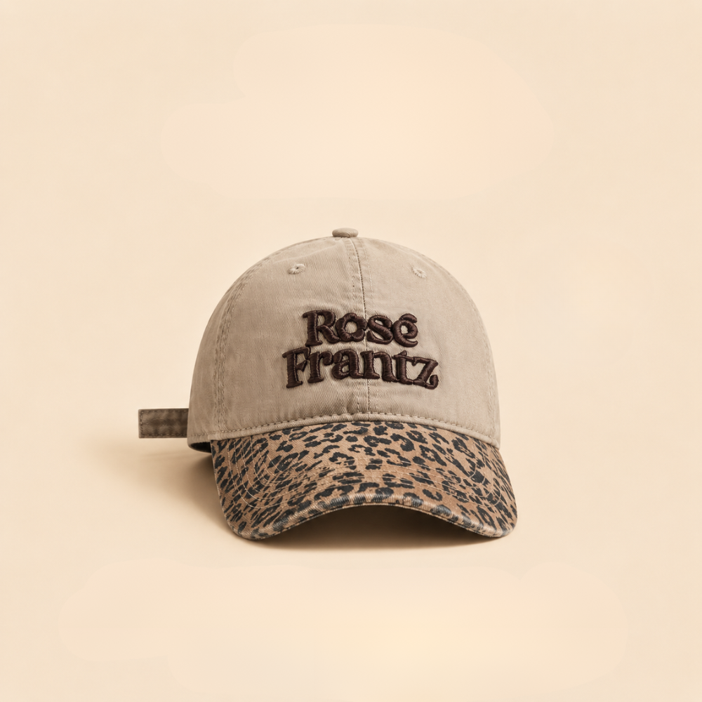 Urban Leopard Embroidery Cap　N198