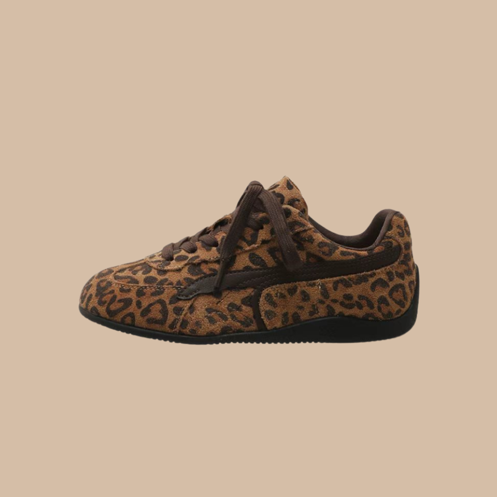 Leather Platform Trainer Shoes N185