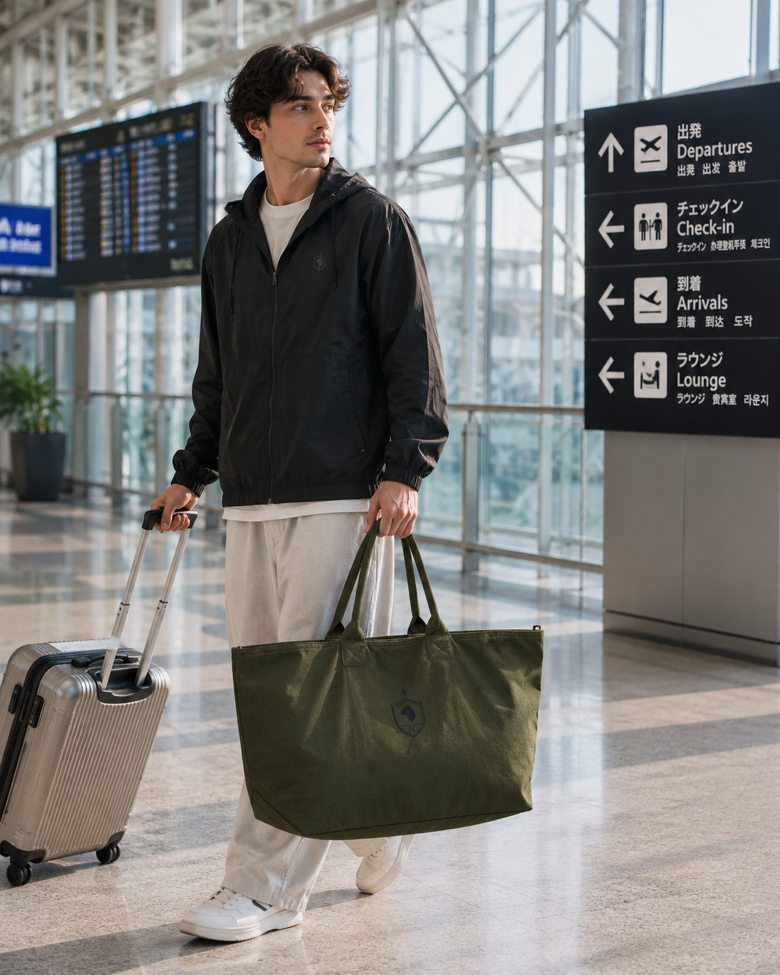 Crest Zip Tote Bag
