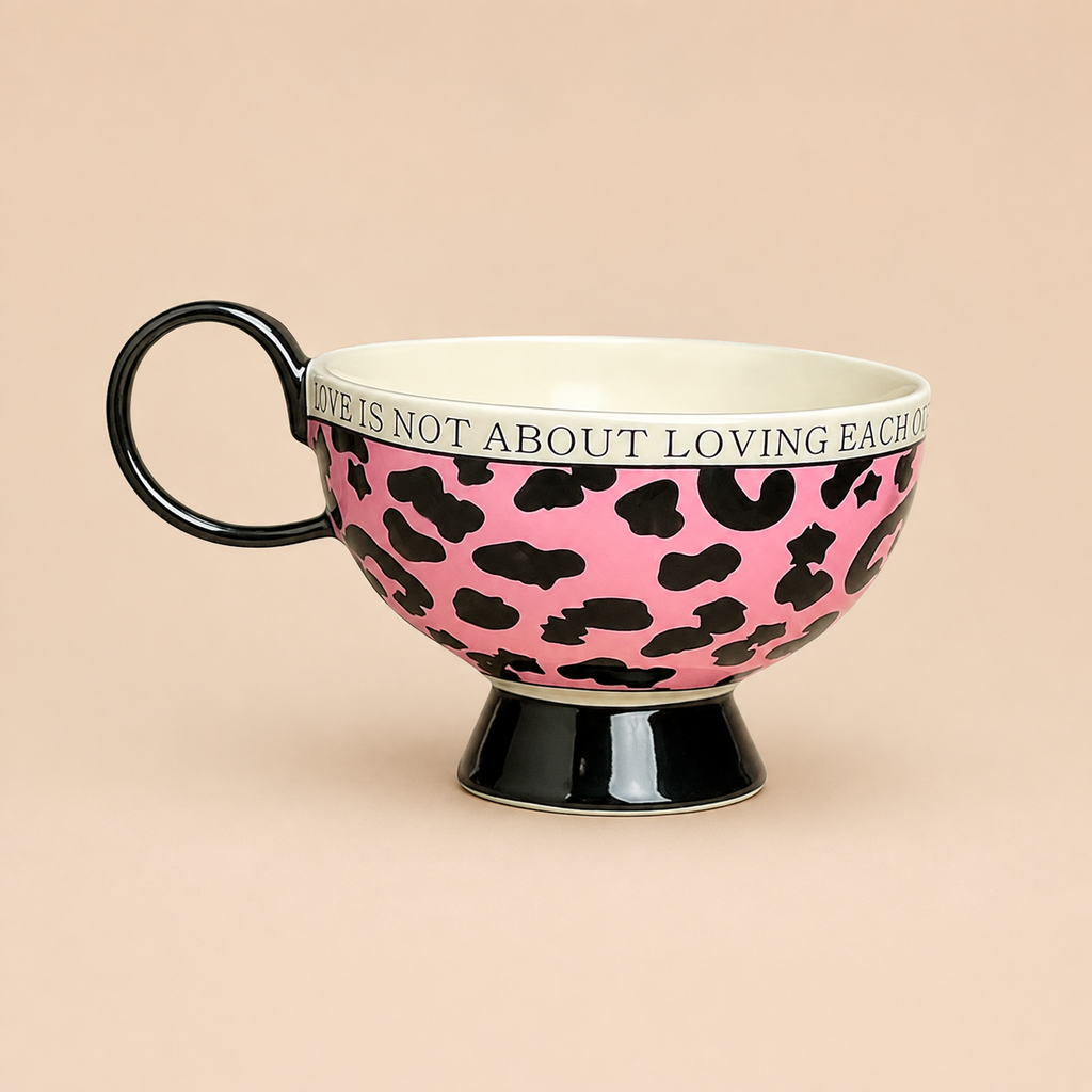 Ceramic Coffee Cup & Saucer Set N119