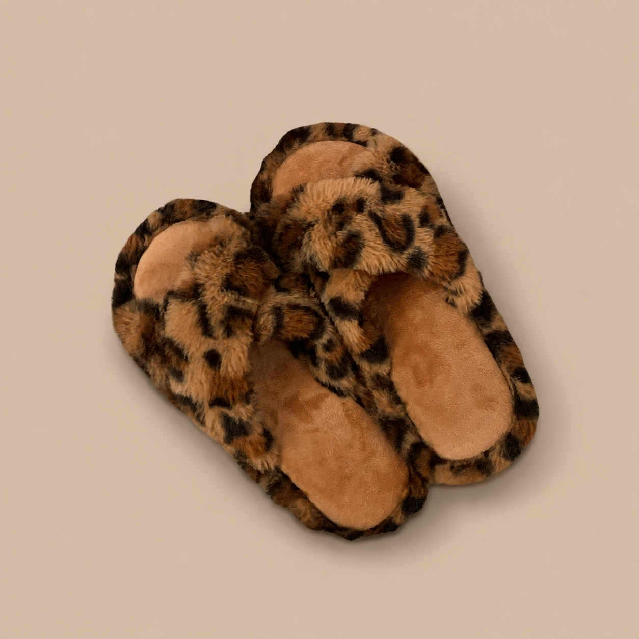 Cross-Strap Open-Toe Slippers N147