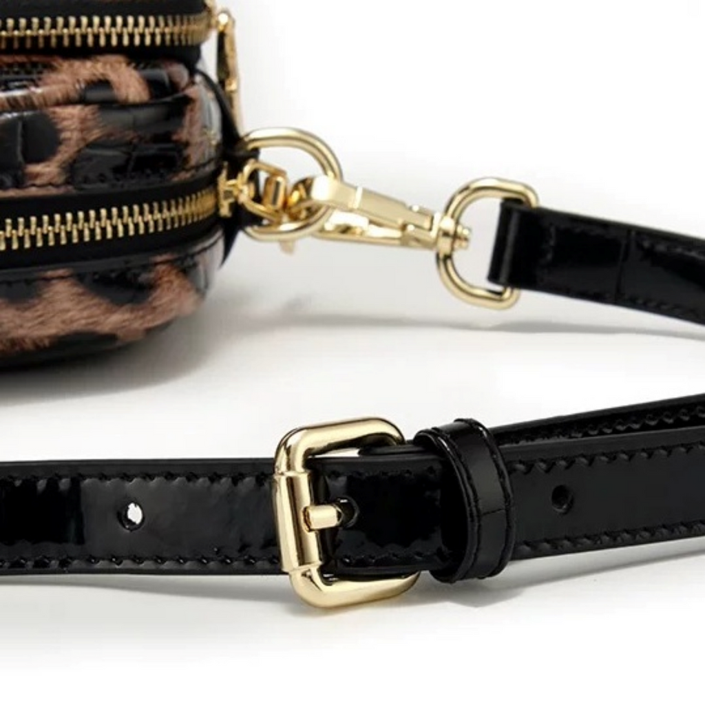 Gloss Leopard Mini Shoulder N217
