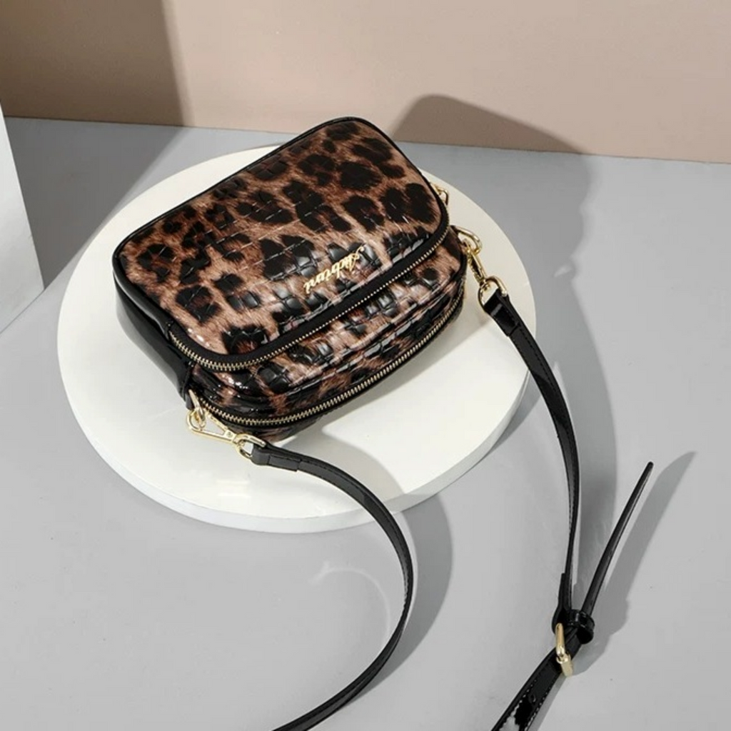 Gloss Leopard Mini Shoulder N217