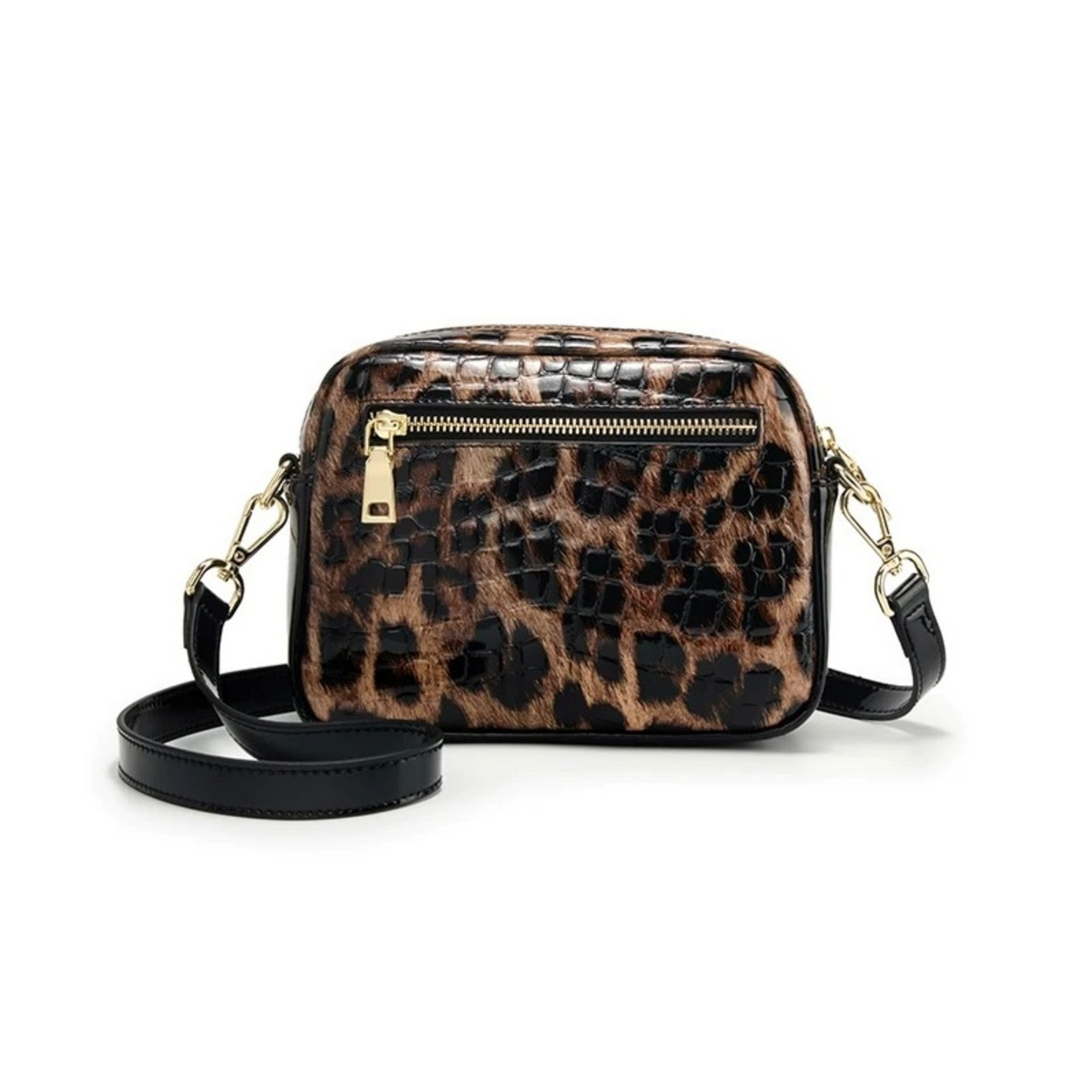 Gloss Leopard Mini Shoulder N217