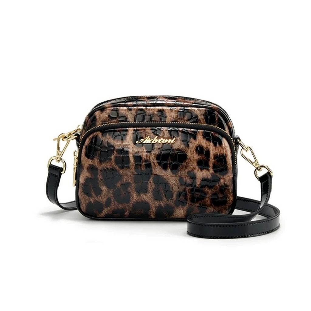 Gloss Leopard Mini Shoulder N217